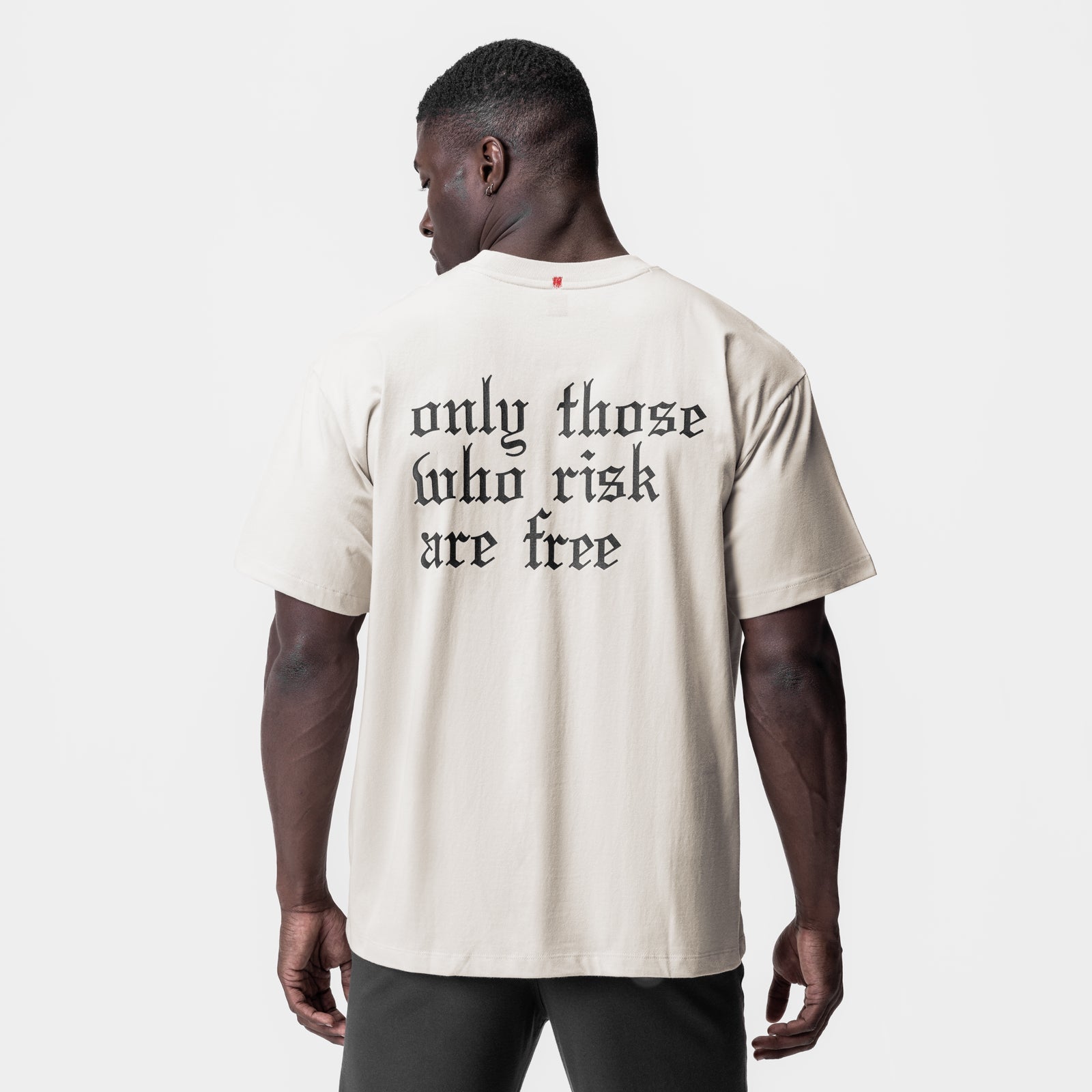 0797. Tech Essential™ Relaxed Tee Stone/Black "OTWR" | ASRV US
