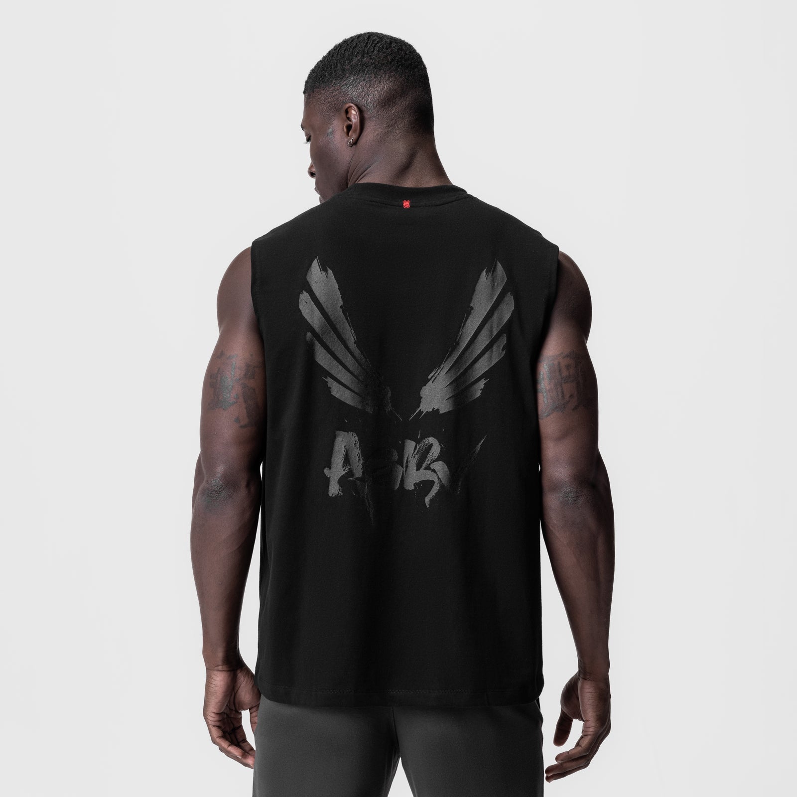0807. Tech Essential™ Relaxed Cutoff Black/Black "Brush Wings/ASRV" | ASRV on sale