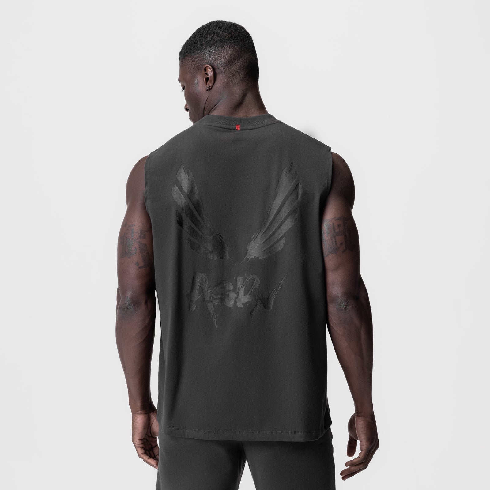 0807. Tech Essential™ Relaxed Cutoff Space Grey/Black "Brush Wings/A | ASRV Discount