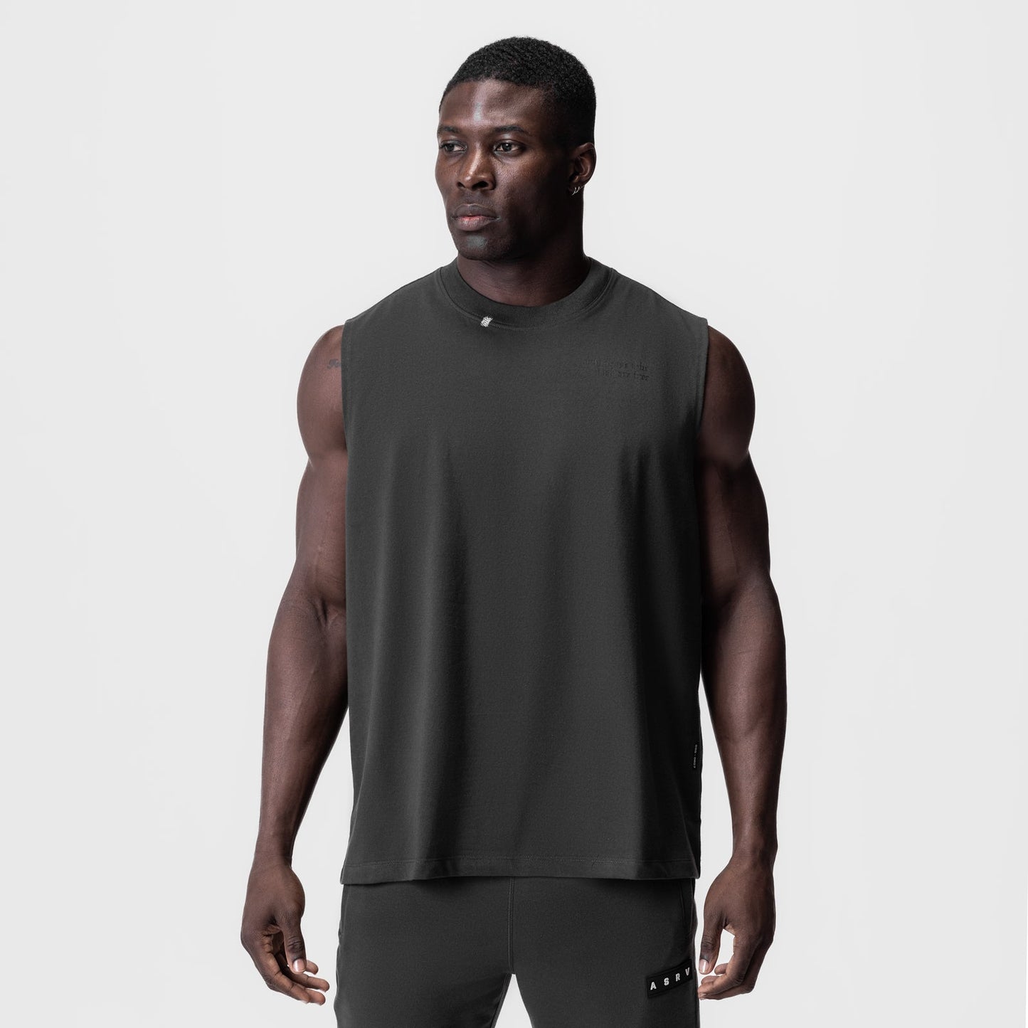 0807. Tech Essential™ Relaxed Cutoff Space Grey/Black "Brush Wings/A | ASRV Discount