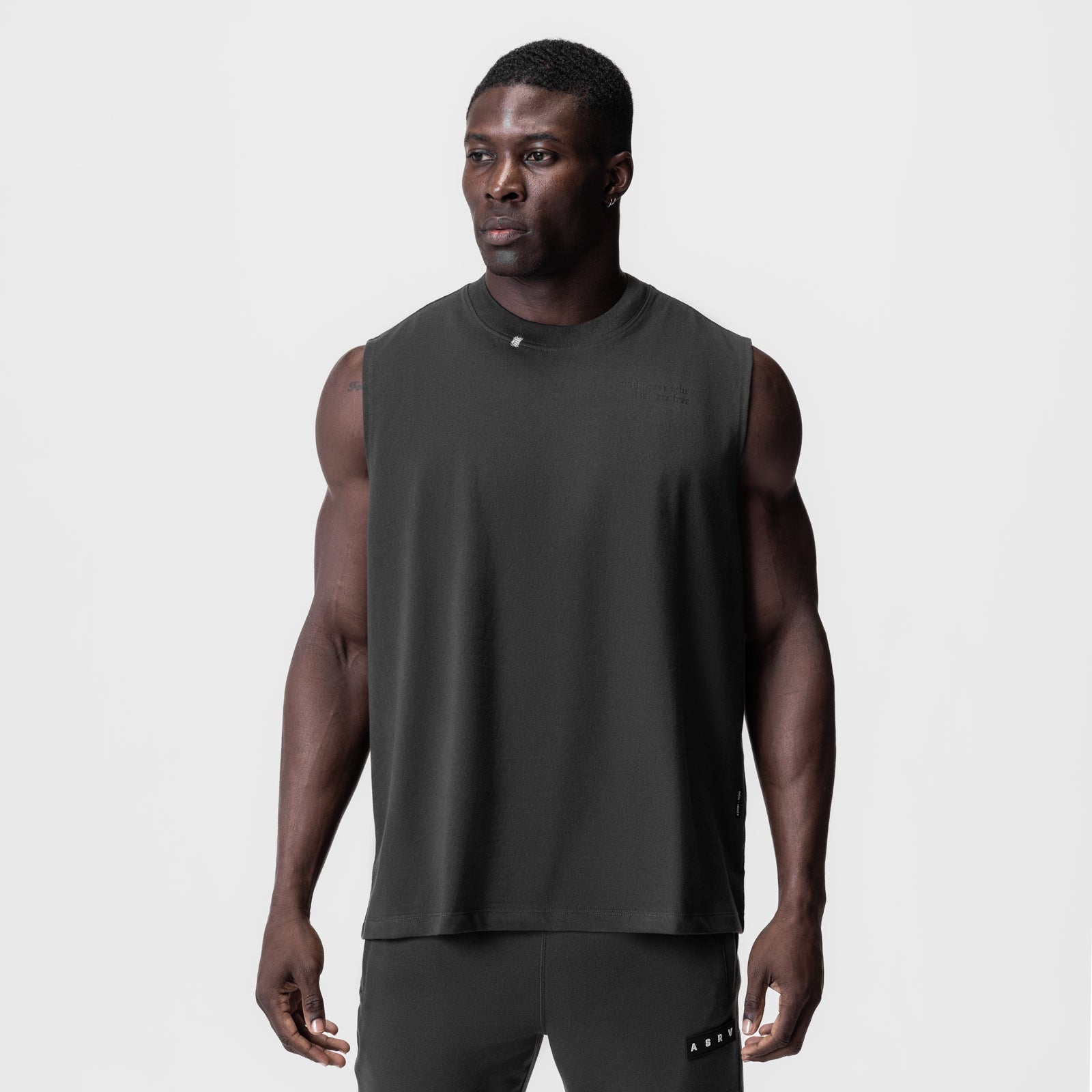 0807. Tech Essential™ Relaxed Cutoff Space Grey/Black "Brush Wings/A | ASRV Discount