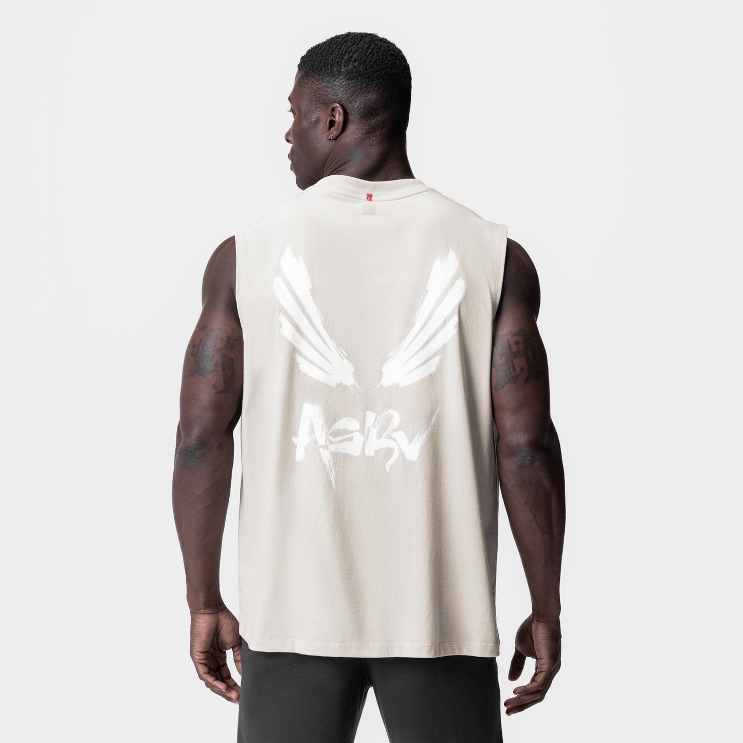 0807. Tech Essential™ Relaxed Cutoff Stone/White "Brush Wings/ASRV" | ASRV sale