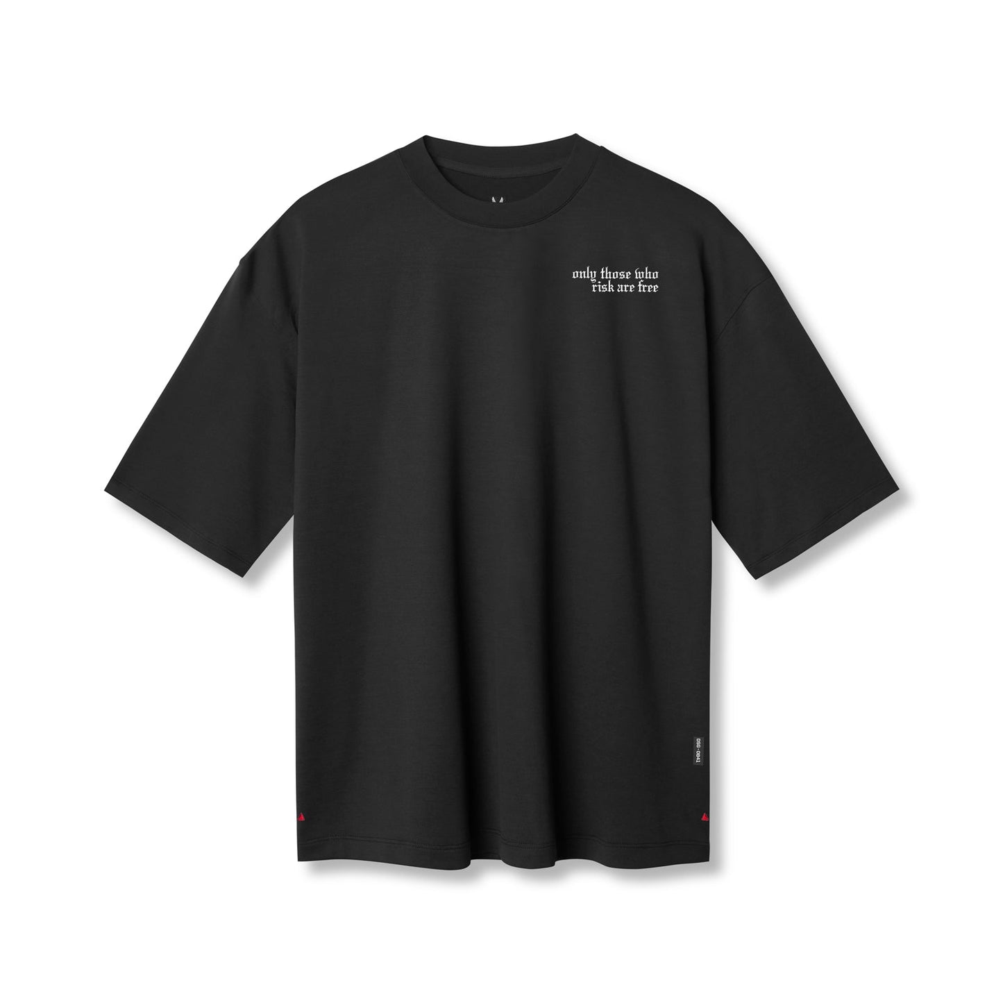 0841. 3D-Lite® 2.0 Lycra® 3/4-Sleeve Oversized Tee Black "Brush Wing | ASRV Discount