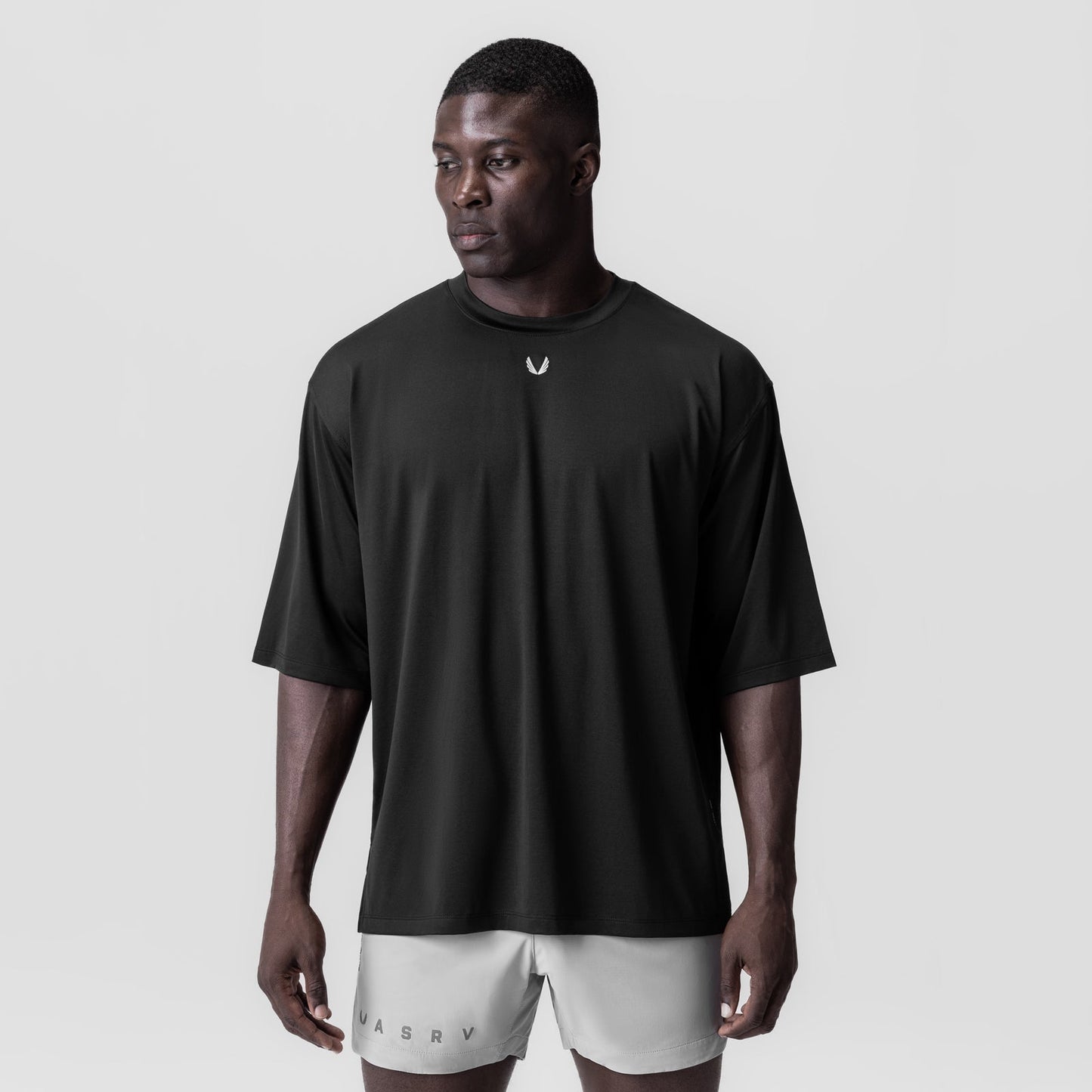 0841. 3D-Lite® 2.0 Lycra® 3/4-Sleeve Oversized Tee Black "OTWR Block | ASRV near me