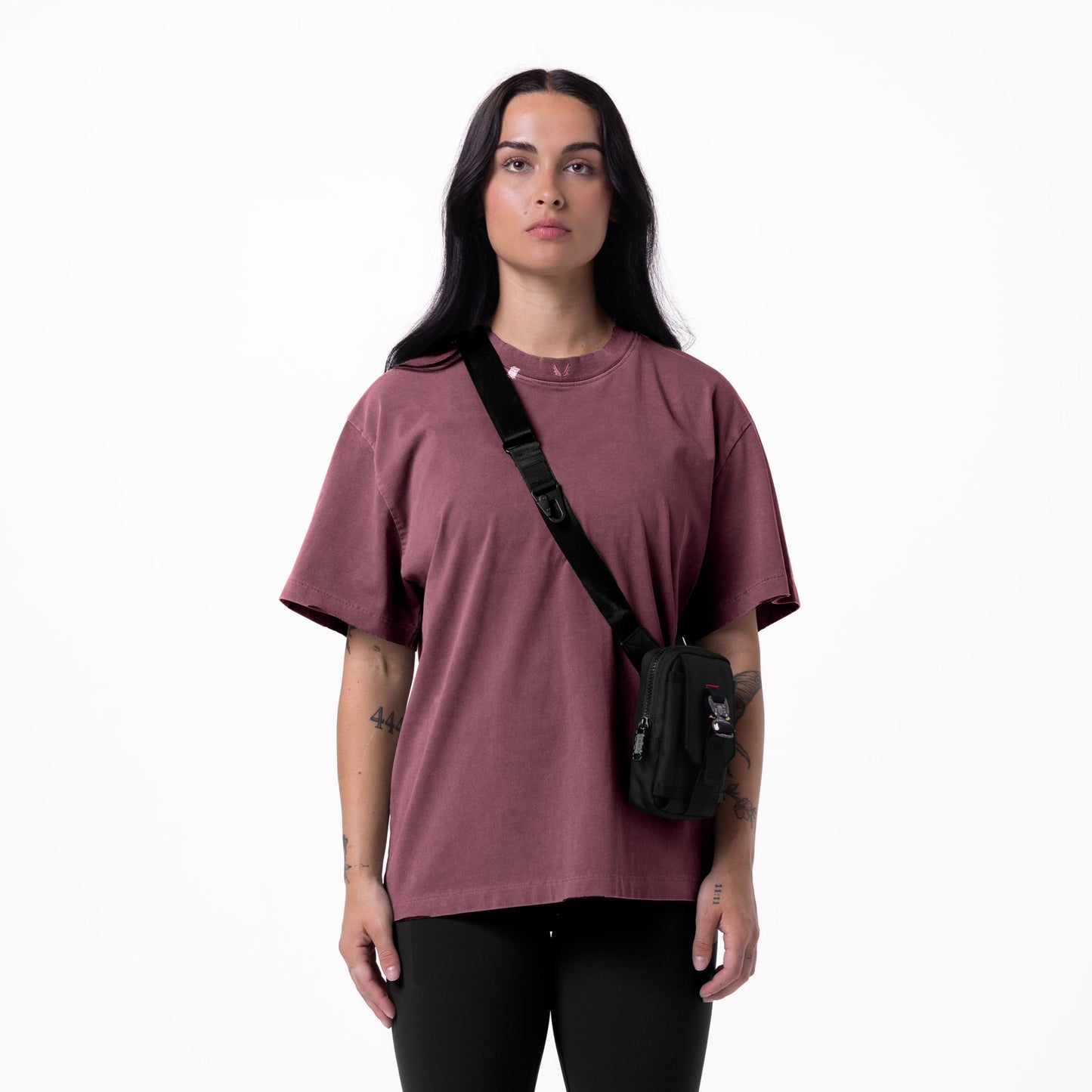 0797. Tech Essential™ Relaxed Tee Faded Crimson | ASRV sale