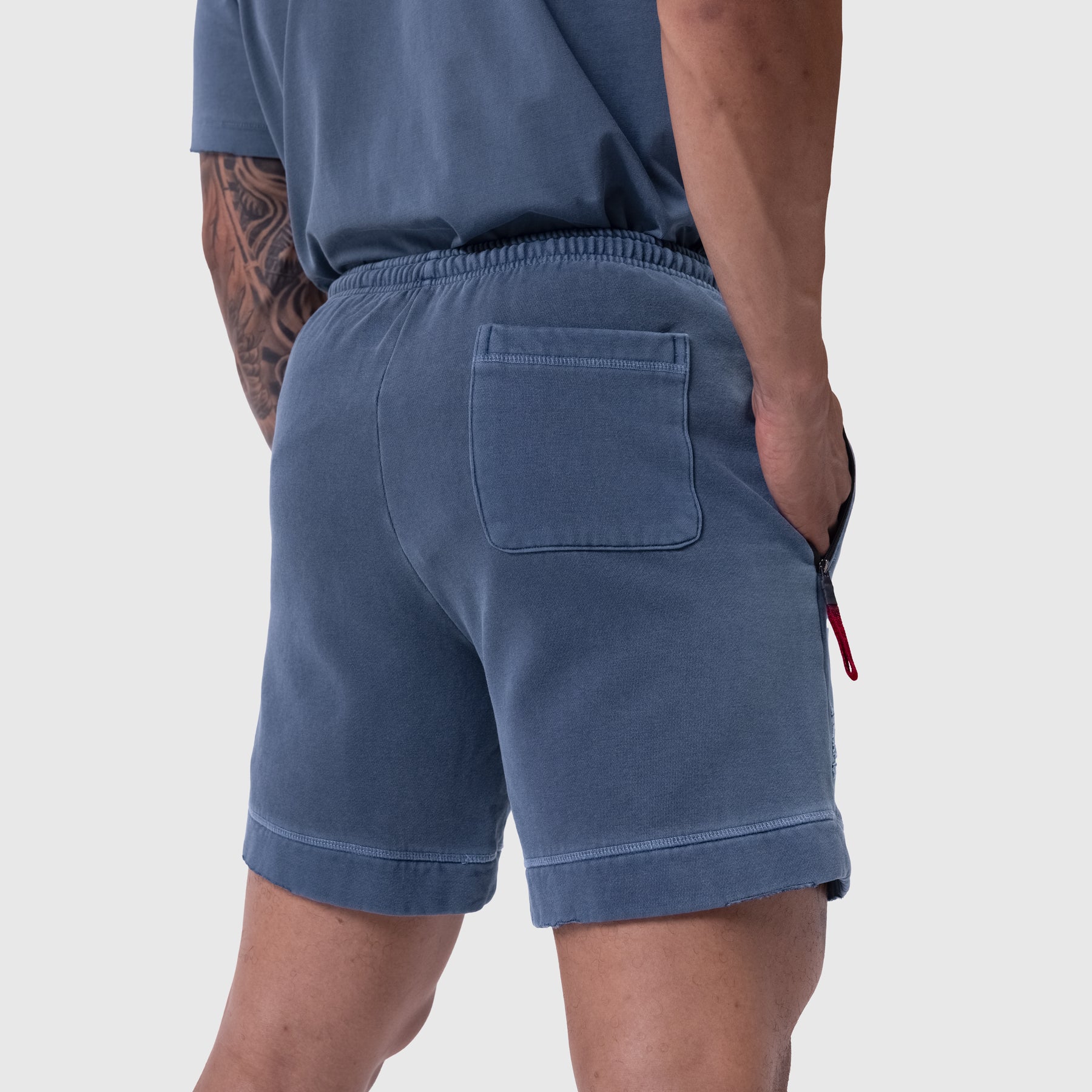 0921. Tech Essential™ Sweat Short Faded Navy | ASRV on sale