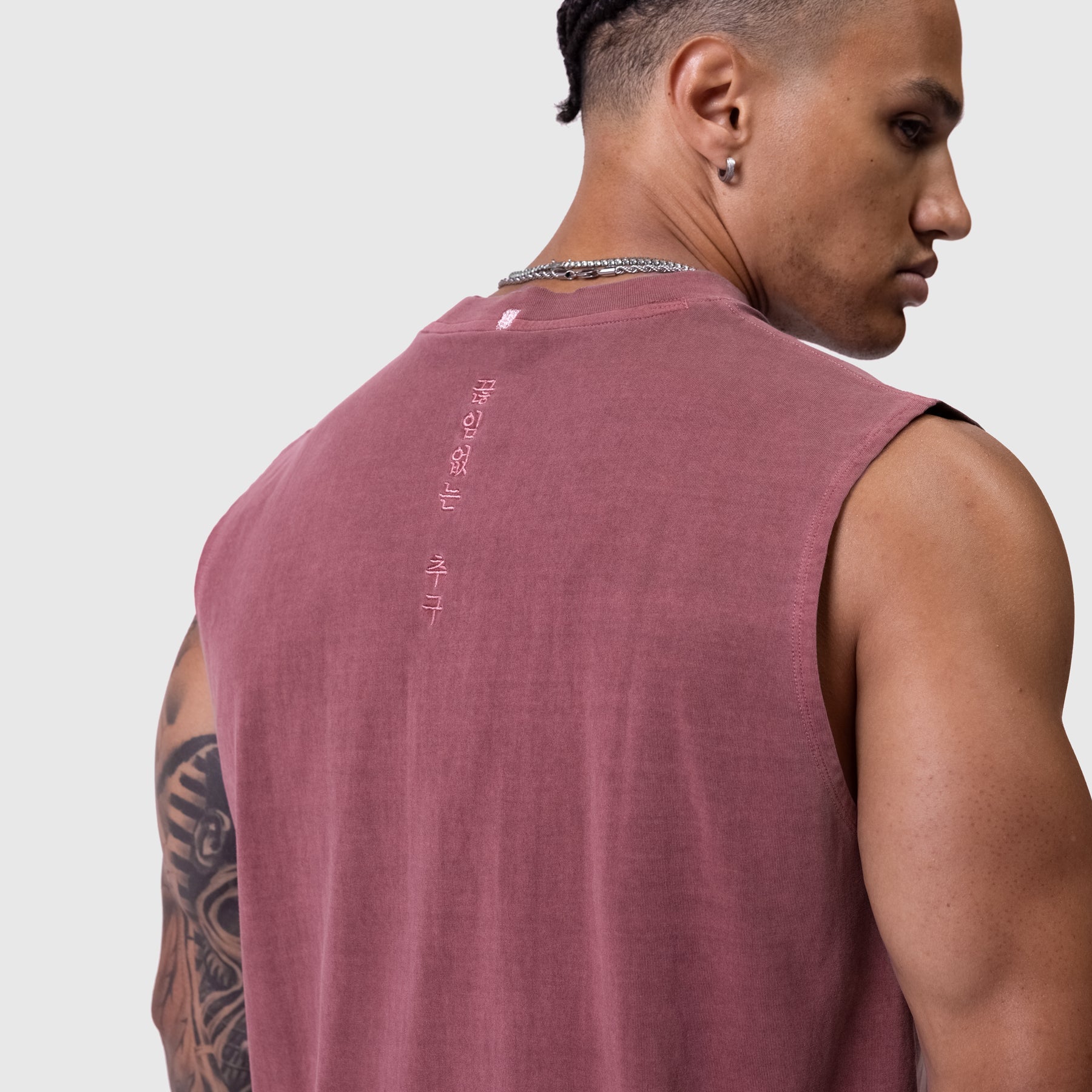 0807. Tech Essential™ Relaxed Cutoff Faded Crimson | ASRV Online