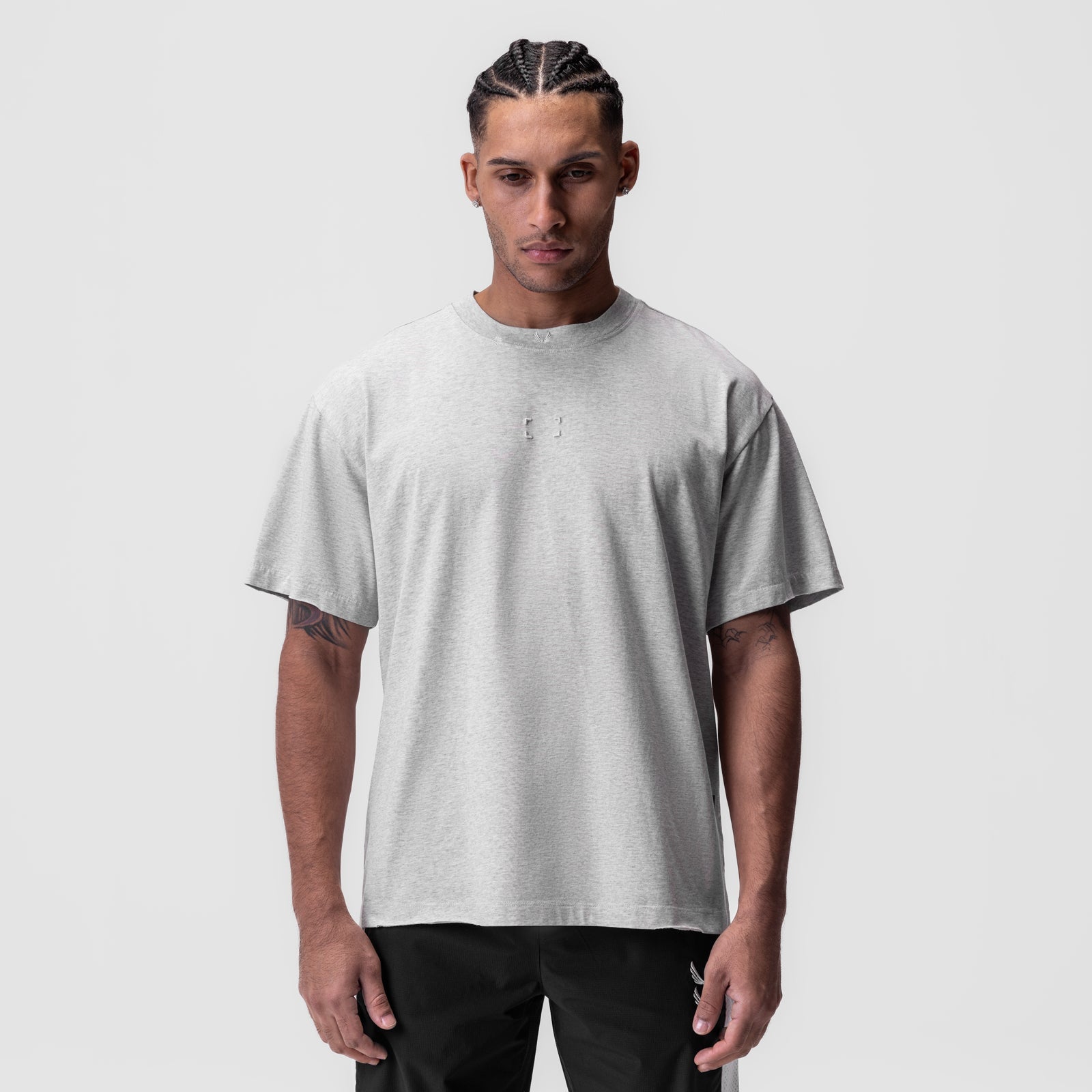 0797. Tech Essential™ Relaxed Tee Heather Grey "Space Bracket" | ASRV near me