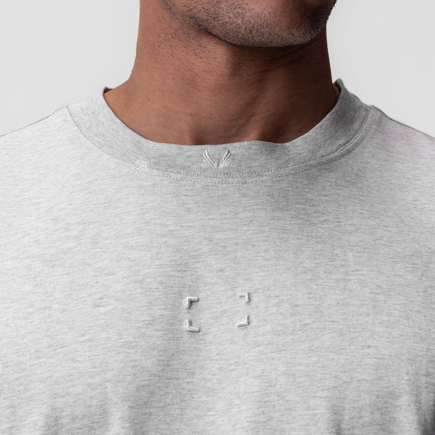 0797. Tech Essential™ Relaxed Tee Heather Grey "Space Bracket" | ASRV near me