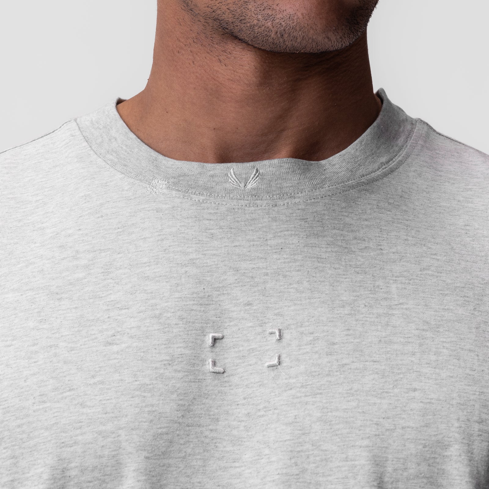 0797. Tech Essential™ Relaxed Tee Heather Grey "Space Bracket" | ASRV near me