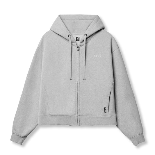 0843. Tech Essential™ Distressed Full Zip Hoodie Heather Grey | ASRV for sale