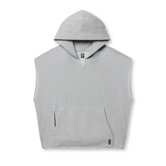 0844. Tech Essential™ Raw Hem Cutoff Hoodie Heather Grey | ASRV sale