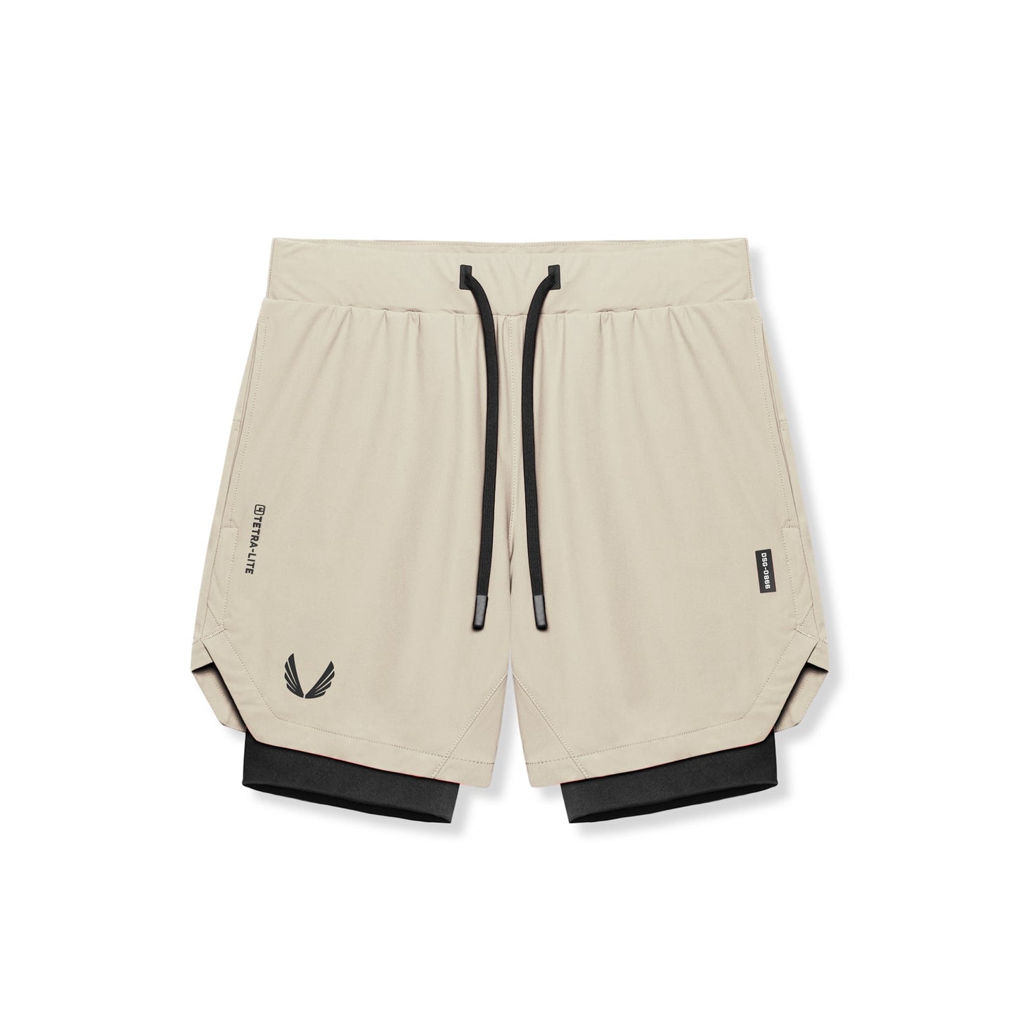 0866. Tetra-Lite® 7" Liner Short Sand Smoke "Wings"/Black | ASRV Online