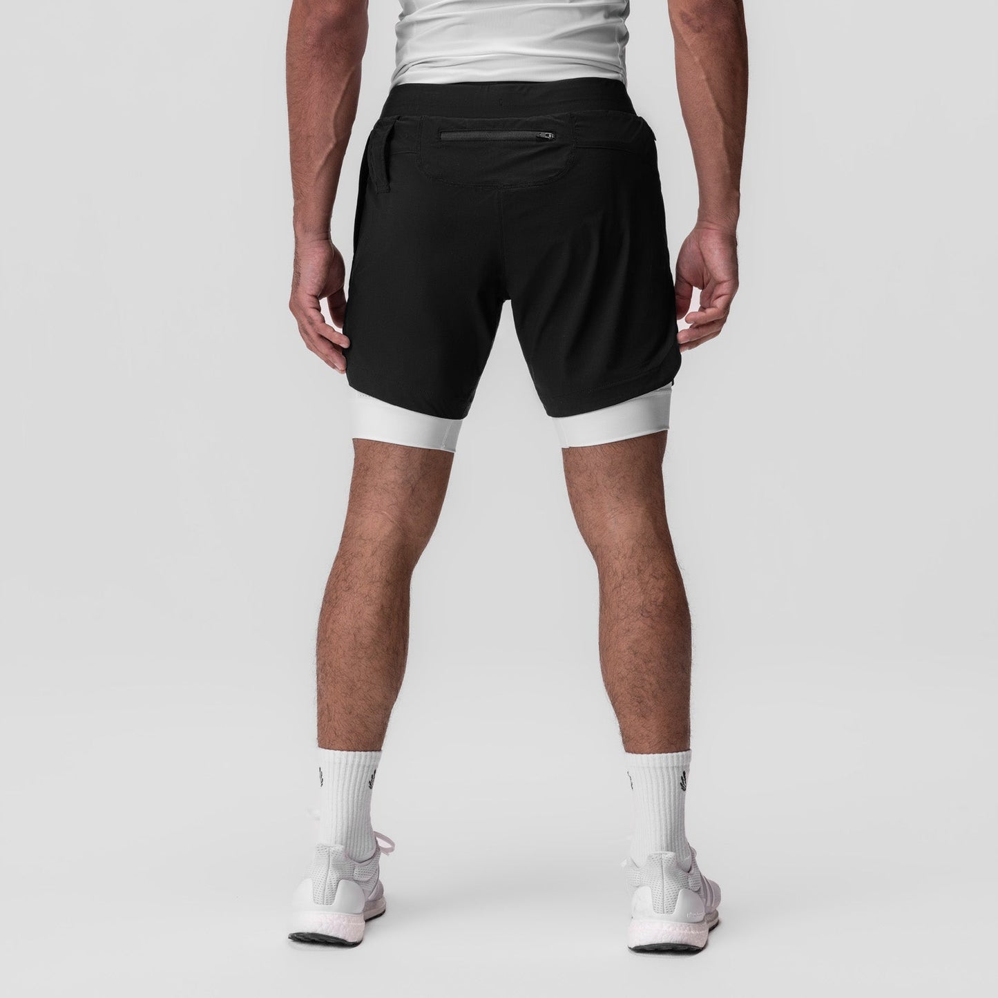 0866. Tetra-Lite® 7" Liner Short Black "Cyber"/White | ASRV Discount