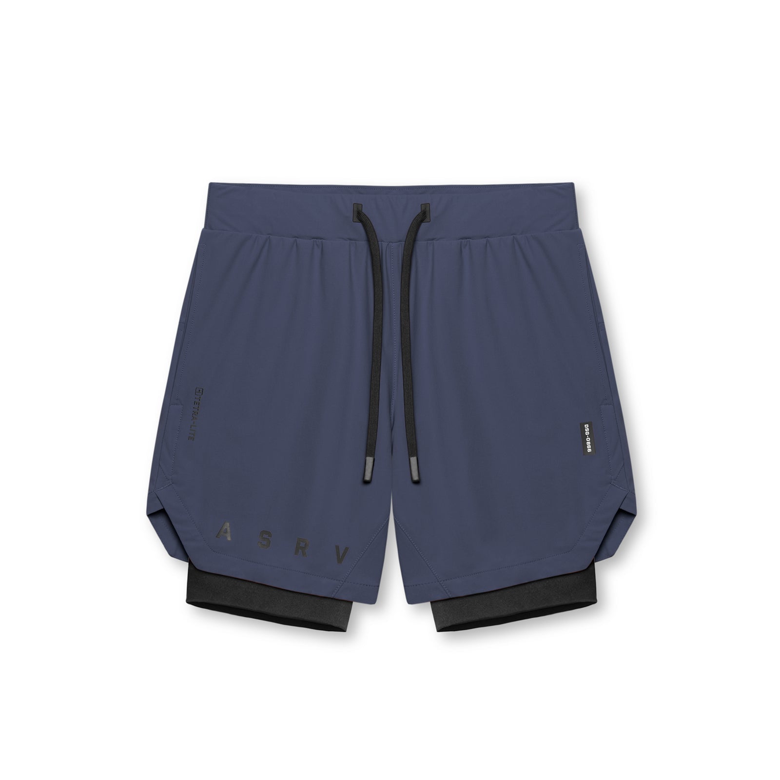 0866. Tetra-Lite® 7" Liner Short Navy "ASRV"/Black | ASRV US