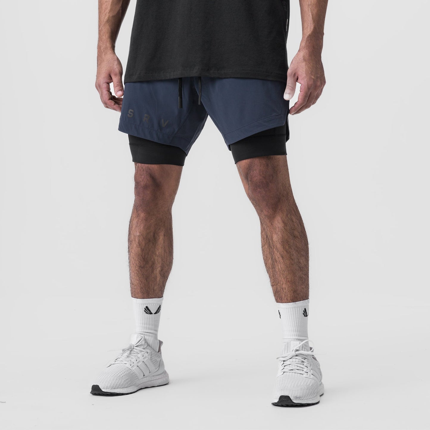 0866. Tetra-Lite® 7" Liner Short Navy "ASRV"/Black | ASRV US