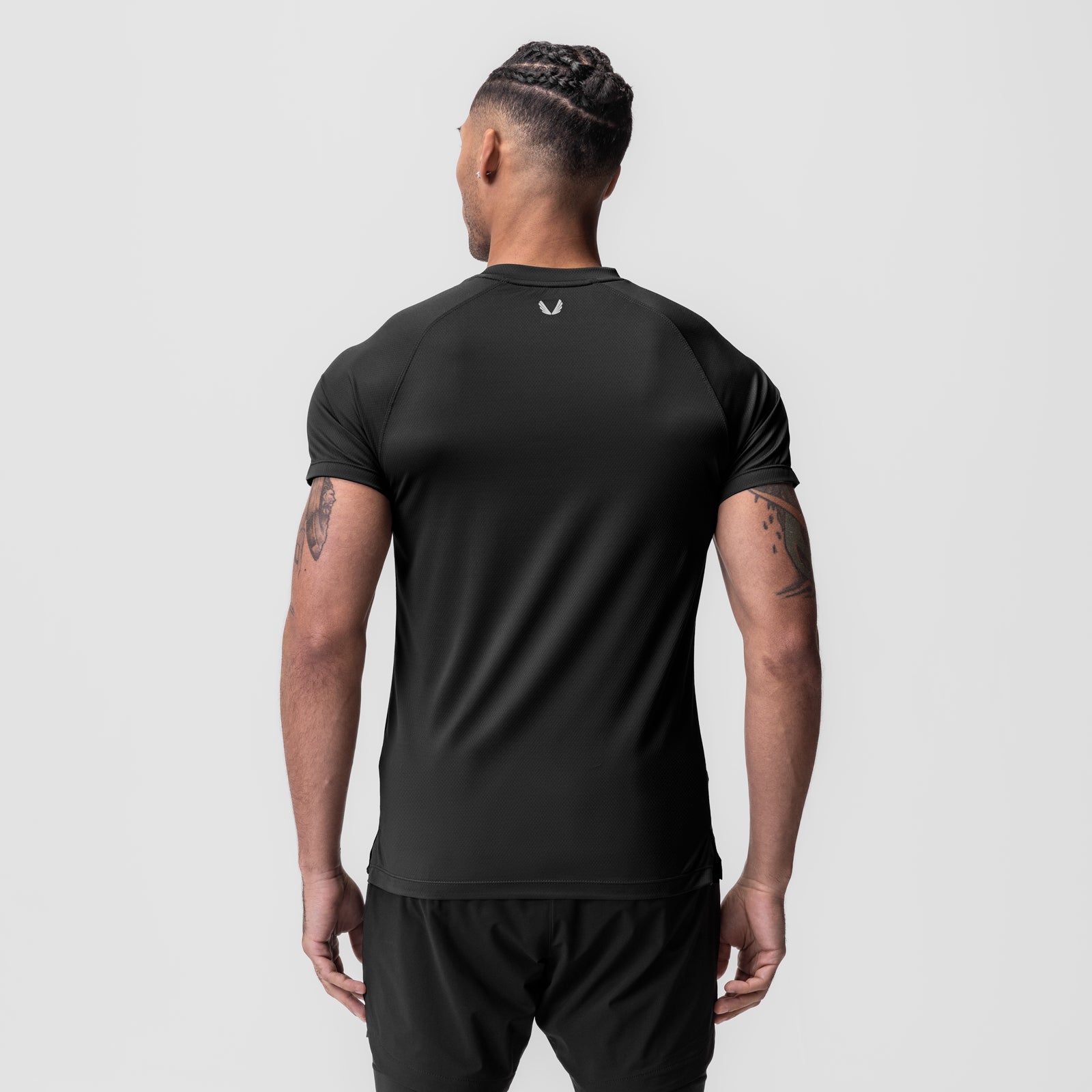 0918. AeroSilver® Fitted Tee Black "OTWR" | ASRV discount