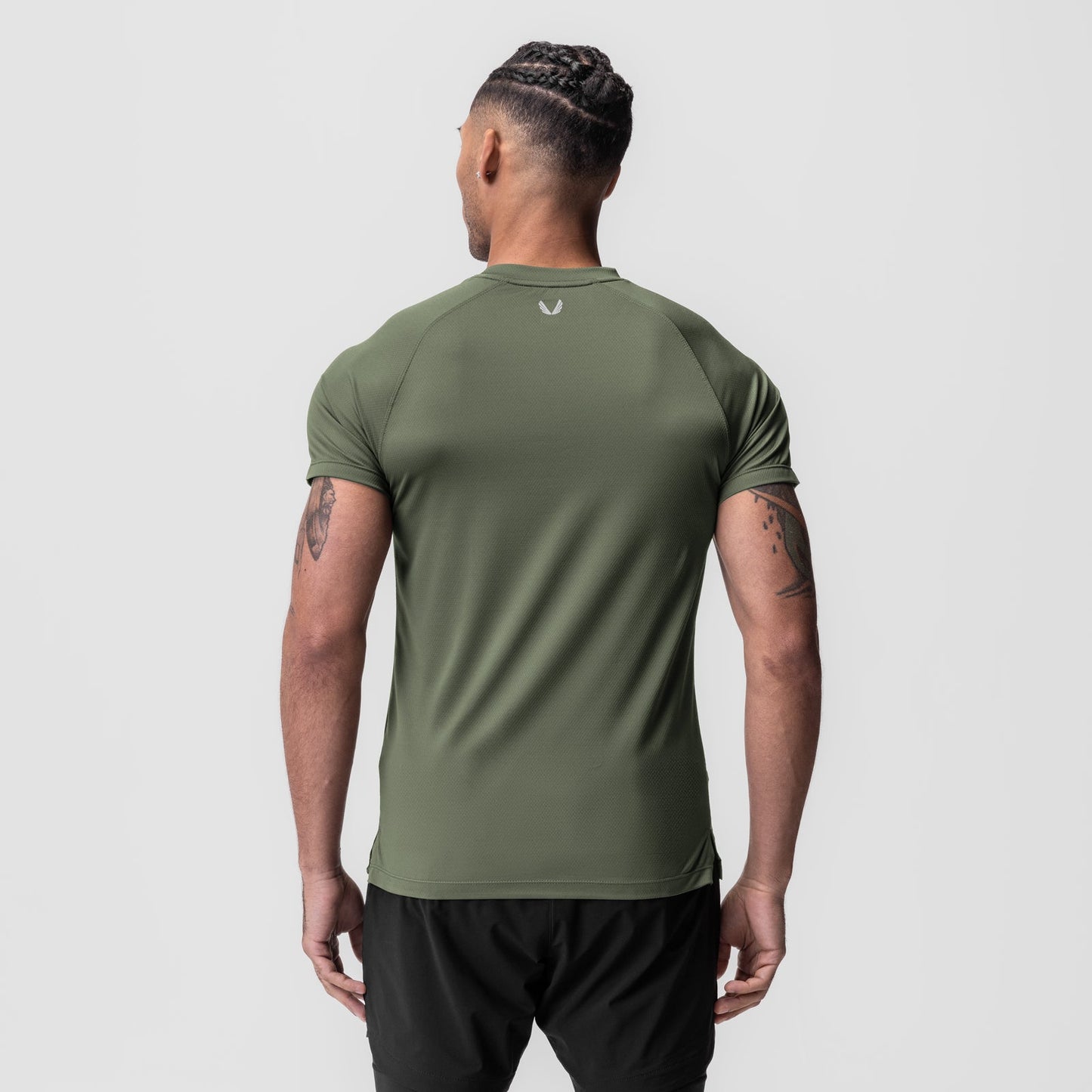 0918. AeroSilver® Fitted Tee Olive | ASRV for sale