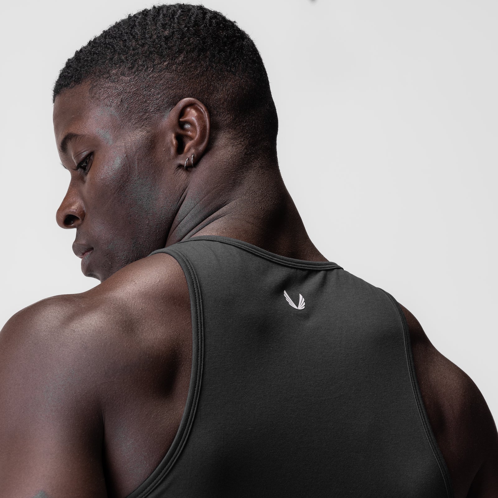 0924. Supima® Essential Slim Tank Space Grey | ASRV US