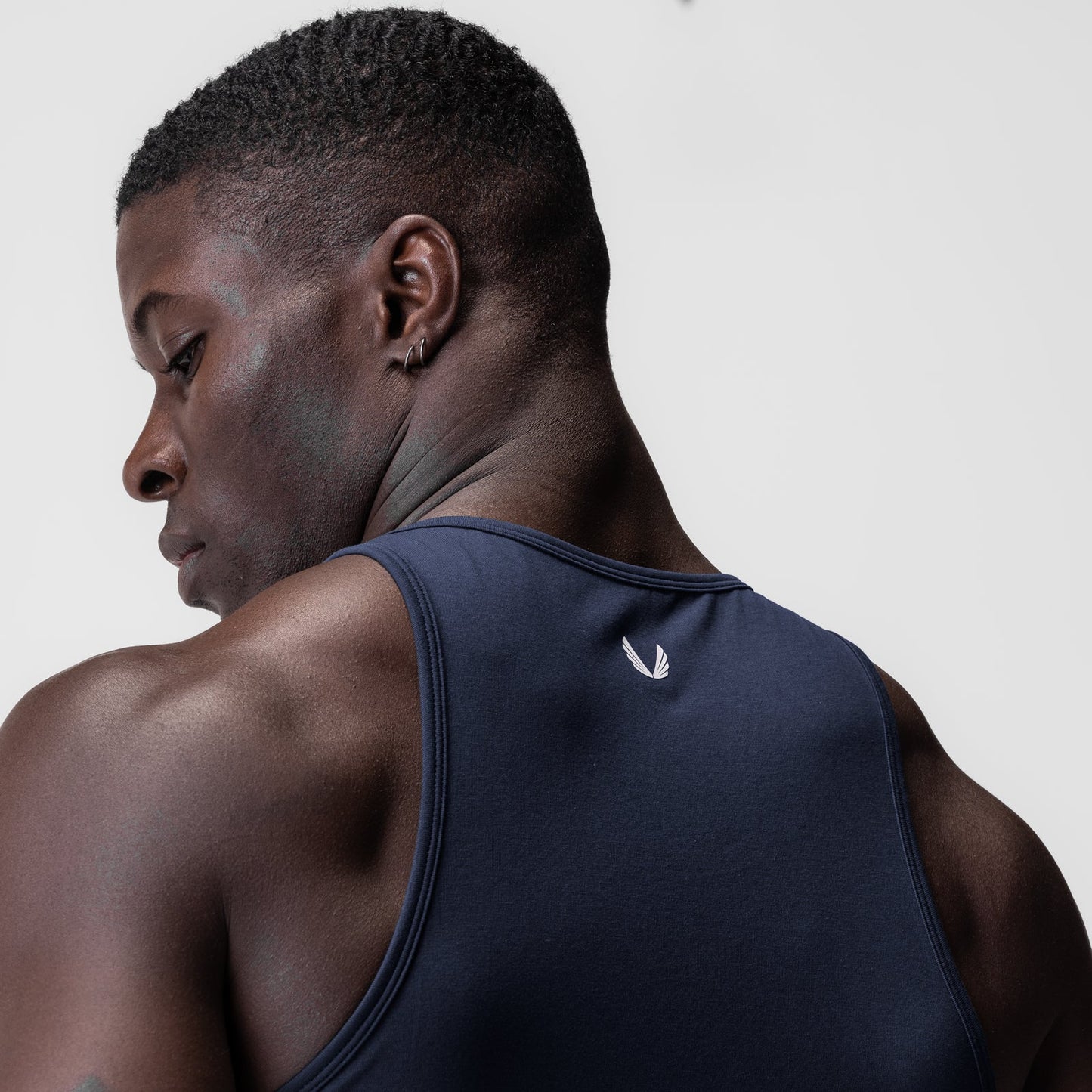 0924. Supima® Essential Slim Tank Navy | ASRV on sale