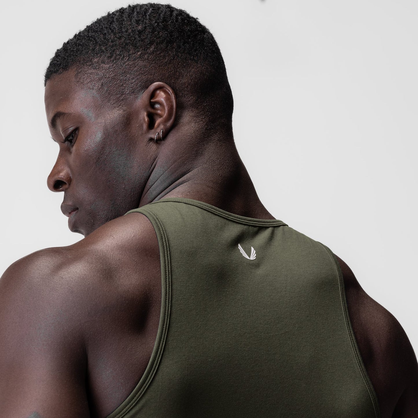 0924. Supima® Essential Slim Tank Olive | ASRV discount