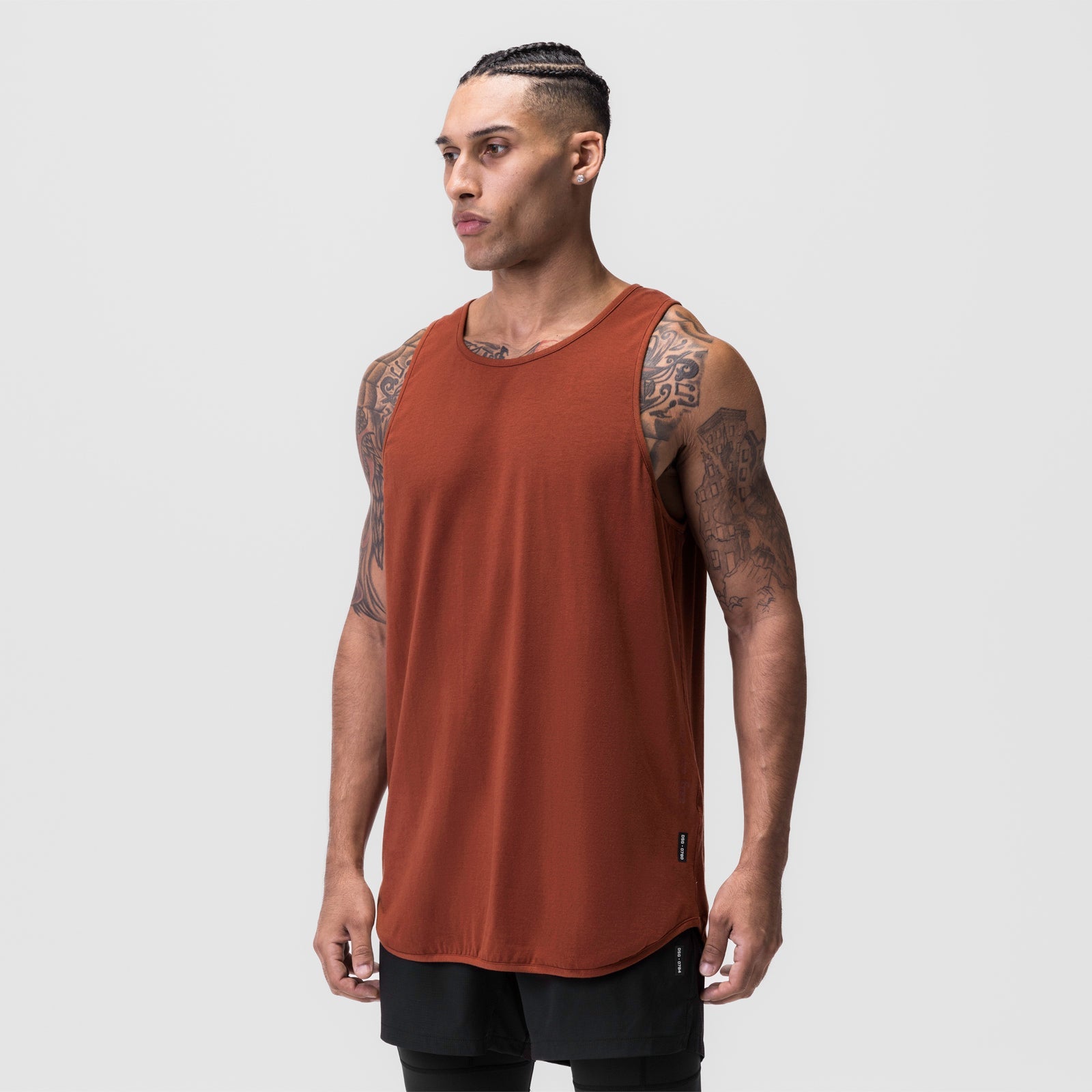 0780. Supima® Extended Tank Top Brick | ASRV sale
