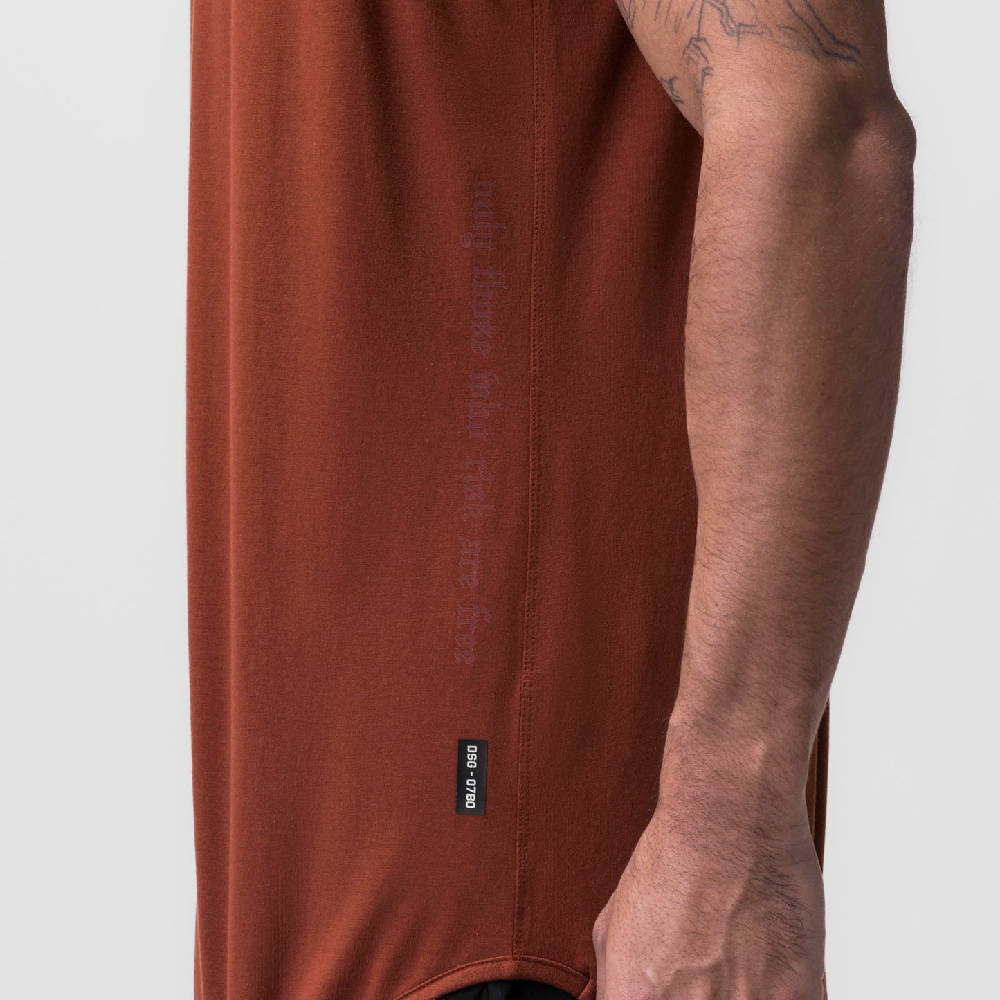 0780. Supima® Extended Tank Top Brick | ASRV sale