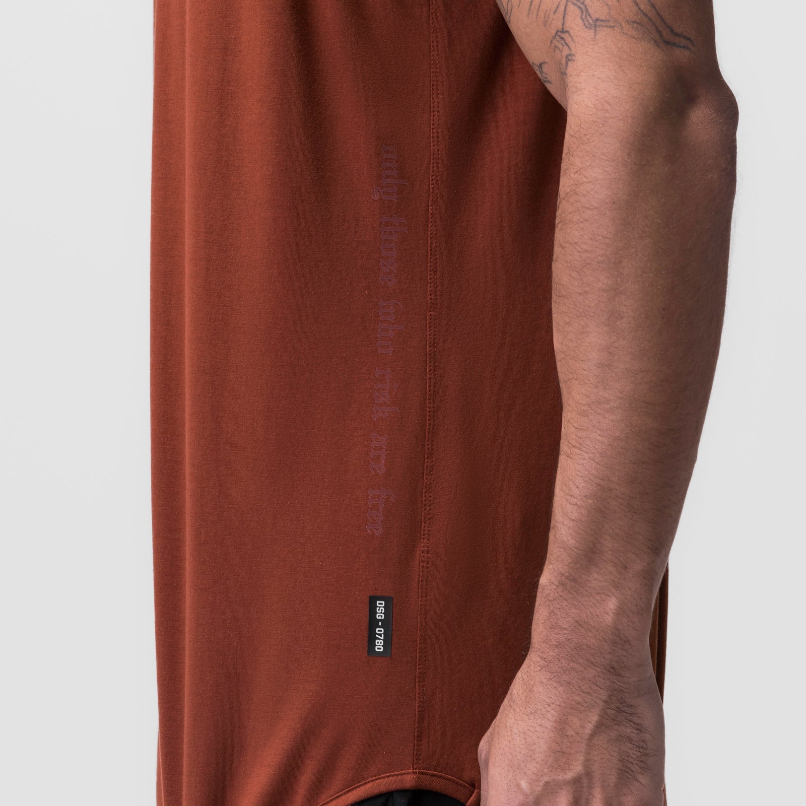 0780. Supima® Extended Tank Top Brick | ASRV sale