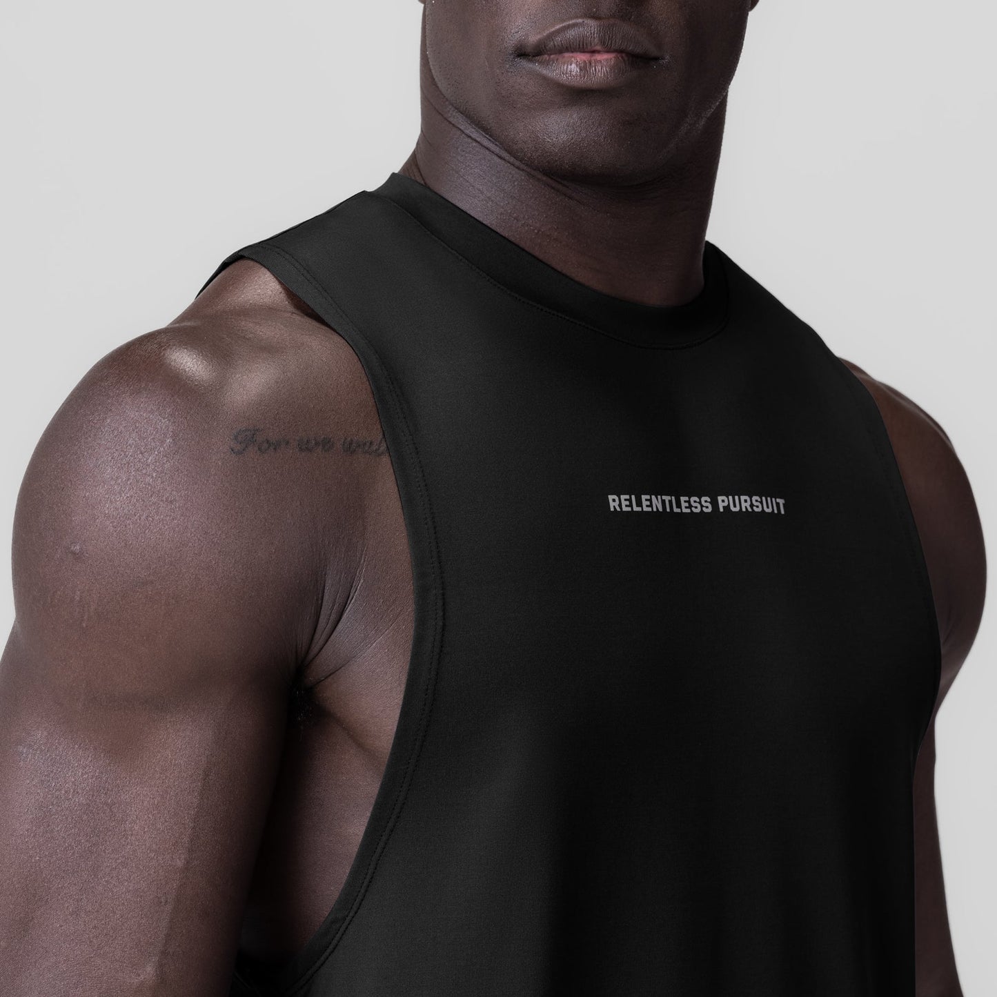 0837. 3D-Lite® 2.0 Lycra® Muscle Tank Black "RP" | ASRV sale