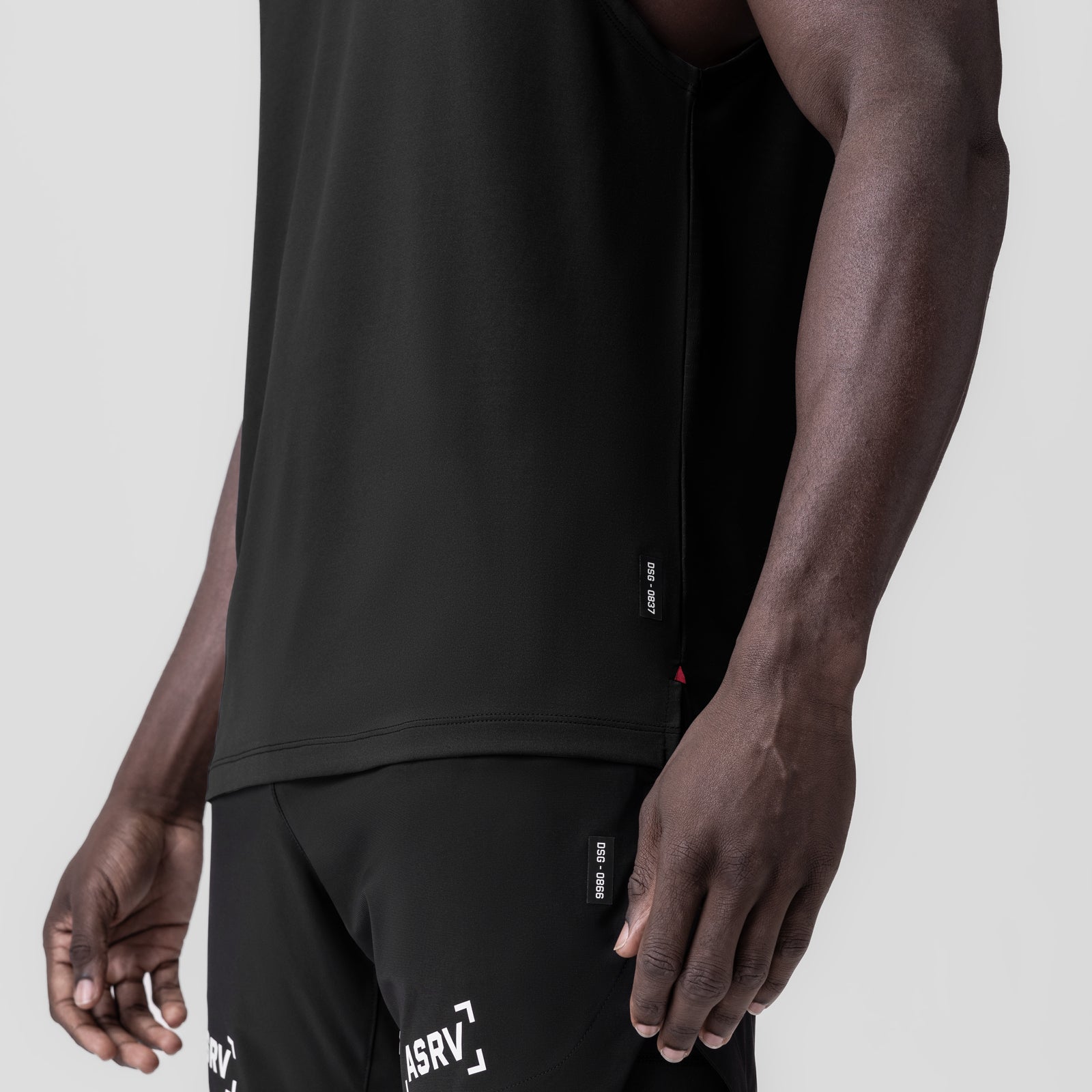 0837. 3D-Lite® 2.0 Lycra® Muscle Tank Black "RP" | ASRV sale