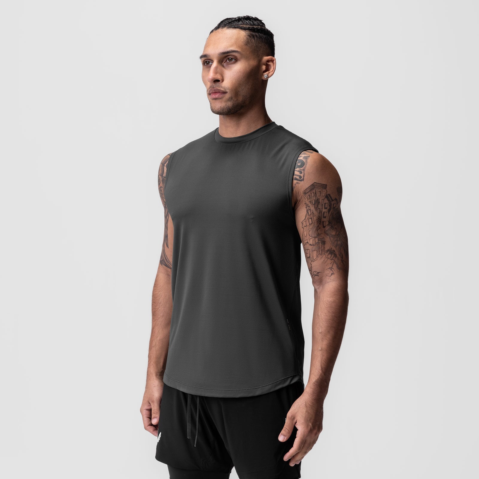 0757. AeroSilver® Cutoff Tank Space Grey | ASRV on sale