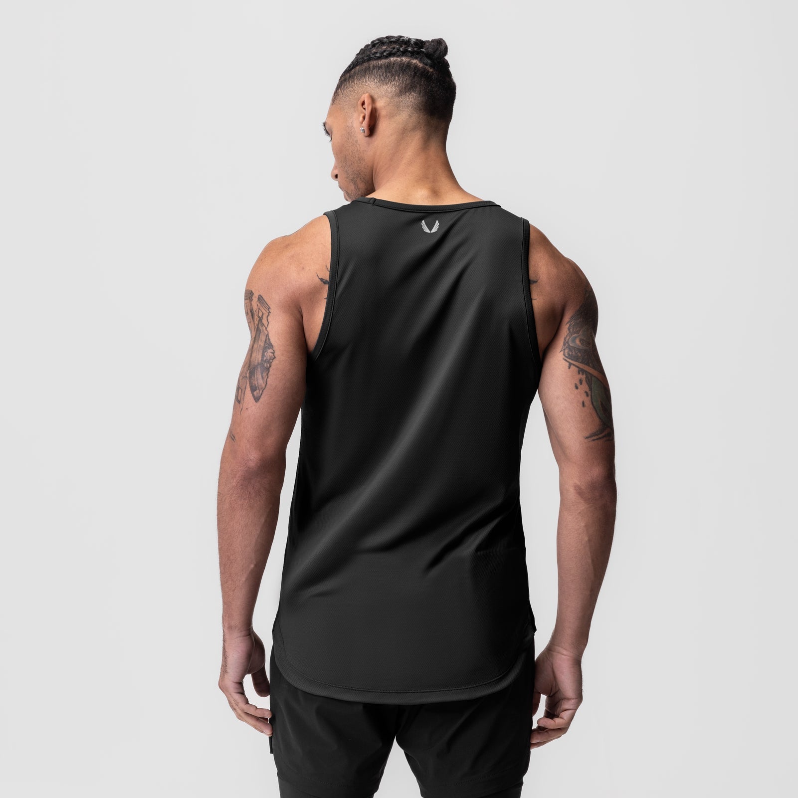 0830. AeroSilver® Tank Top Black "Box Logo" | ASRV sale