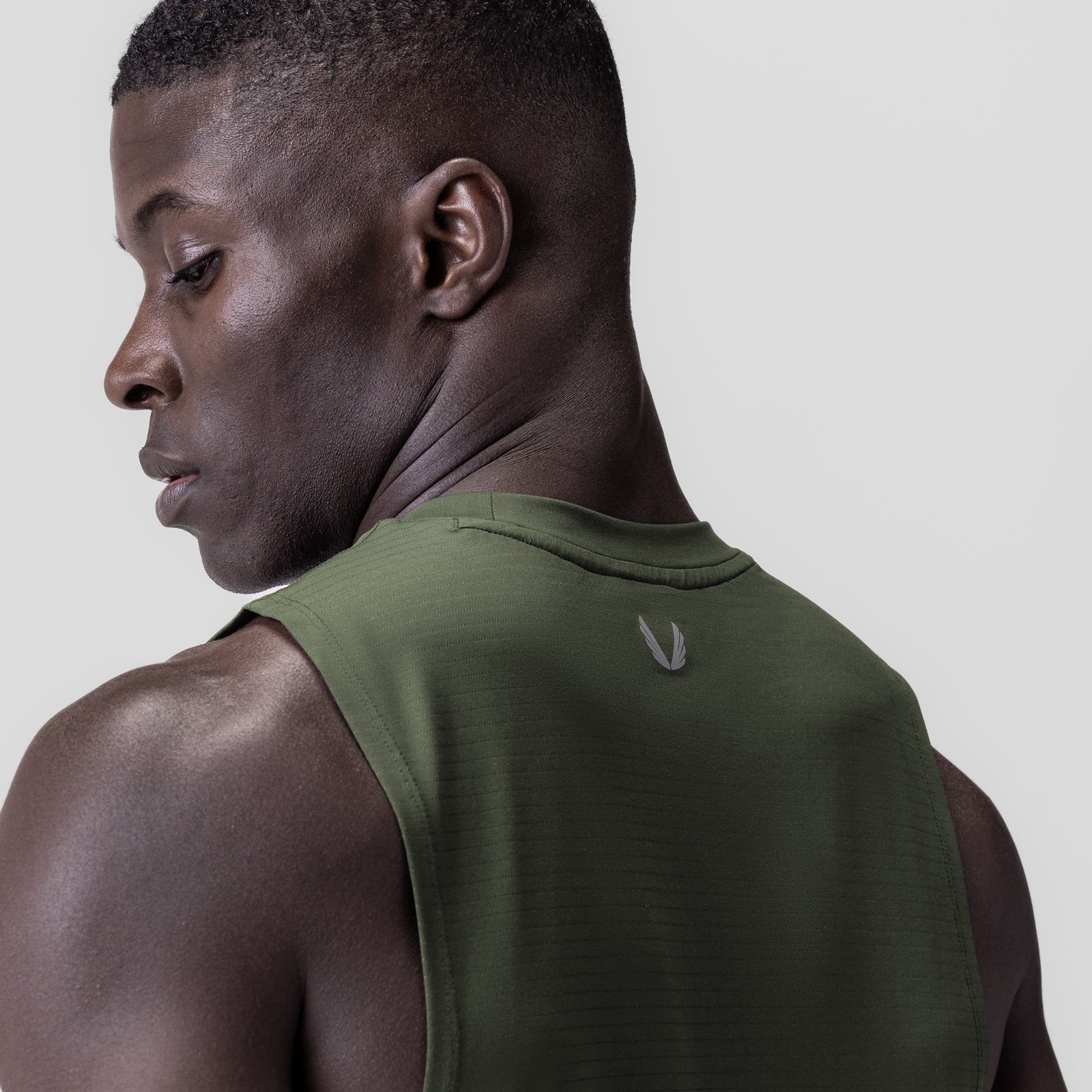 0837. 3D-Lite® 2.0 Lycra® Muscle Tank Olive "RP" | ASRV on sale