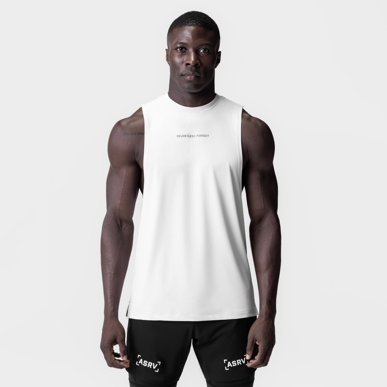 0837. 3D-Lite® 2.0 Lycra® Muscle Tank White "RP" | ASRV discount