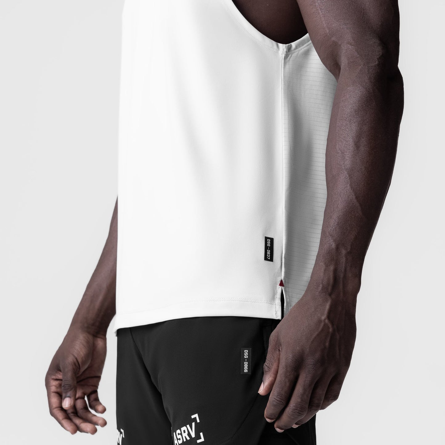 0837. 3D-Lite® 2.0 Lycra® Muscle Tank White "RP" | ASRV discount