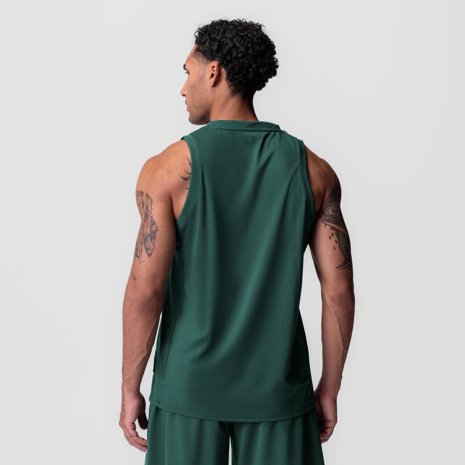 0990. Ion-Mesh Basketball Jersey Forest Green | ASRV Discount