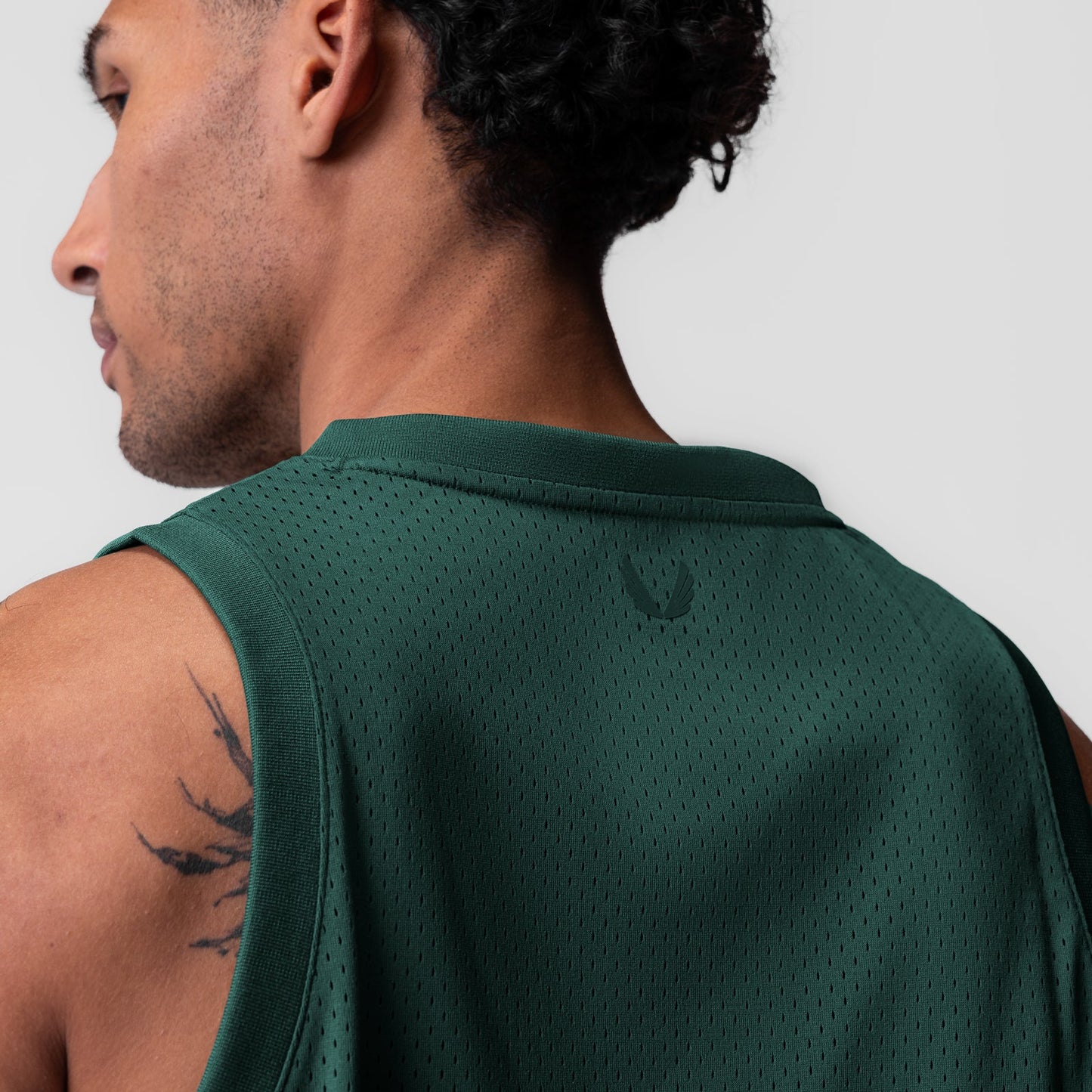 0990. Ion-Mesh Basketball Jersey Forest Green | ASRV Discount