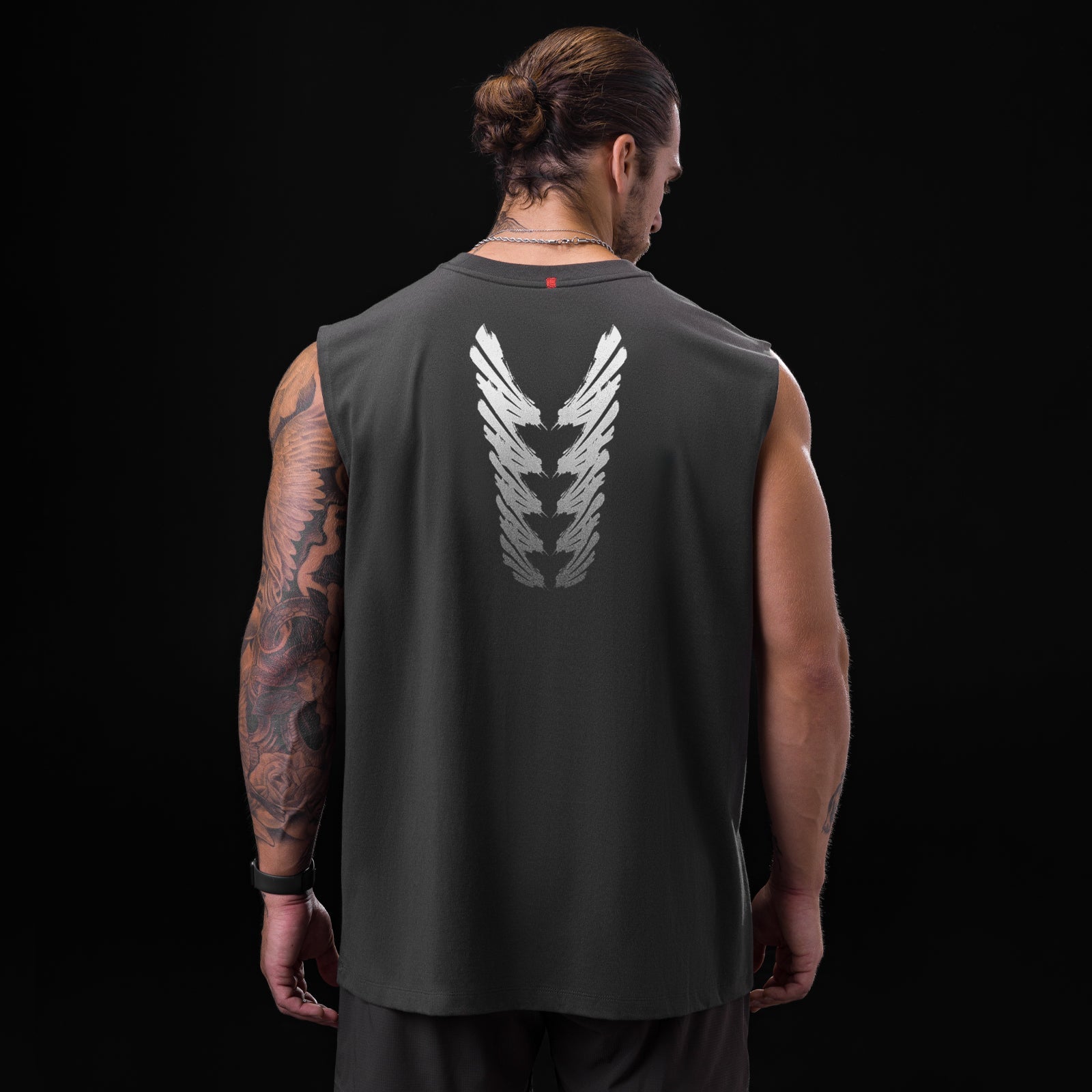 0807. Tech Essential™ Relaxed Cutoff Space Grey "Brush Stroke" | ASRV Online