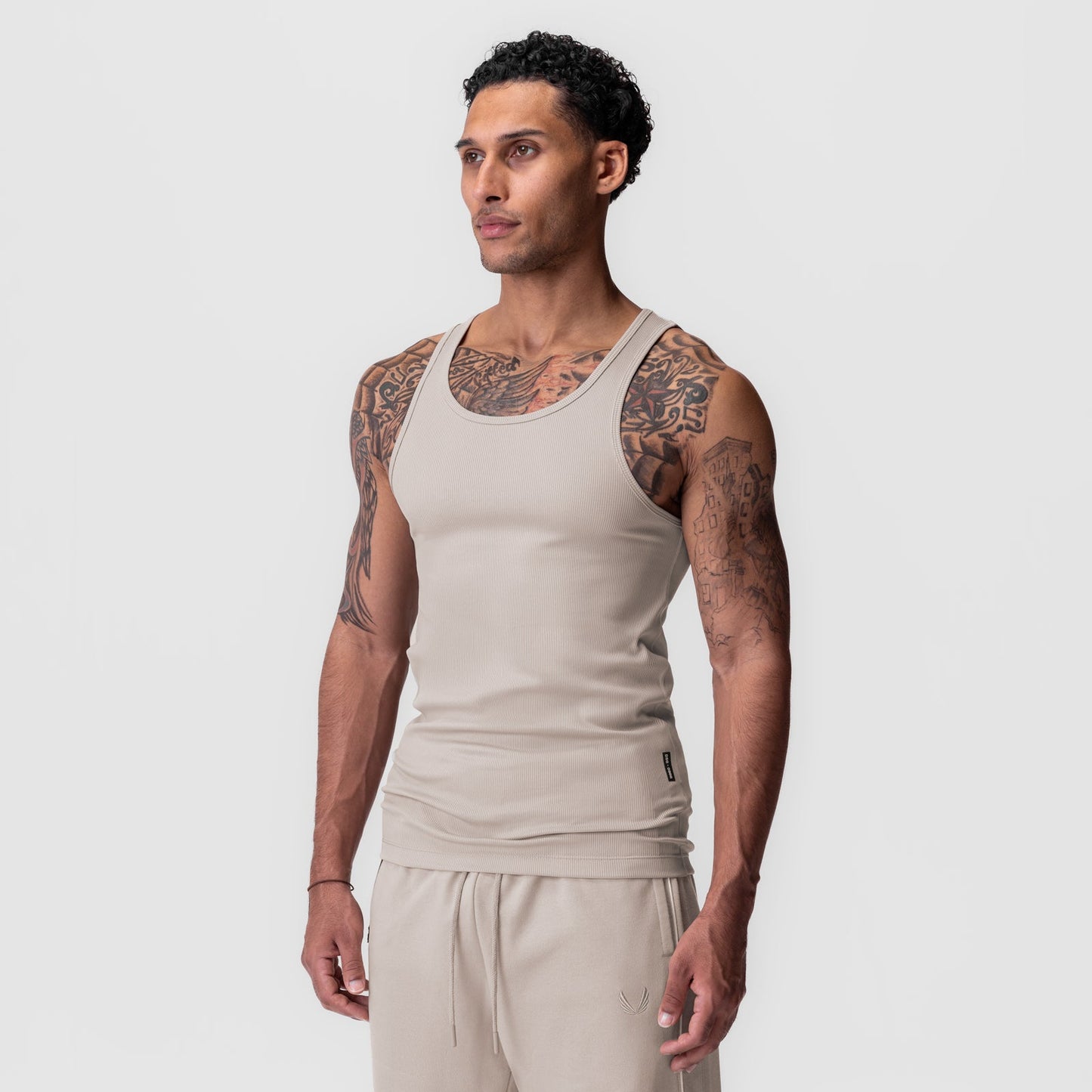 0986. Creora® Tech Ribbed Tank Chai | ASRV on sale