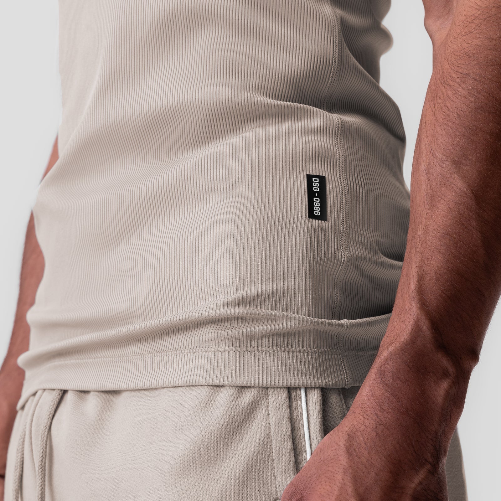 0986. Creora® Tech Ribbed Tank Chai | ASRV on sale