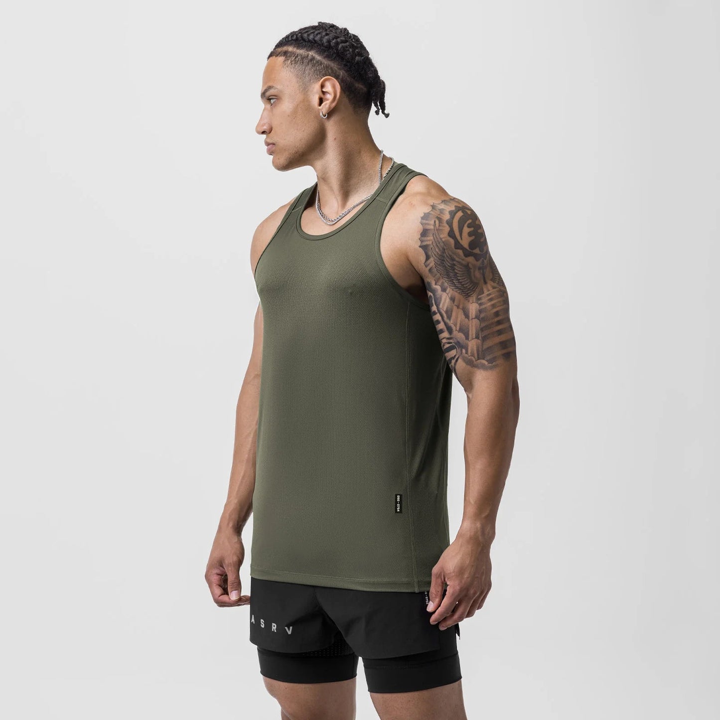 0754. AeroSilver® Training Singlet Olive | ASRV discount