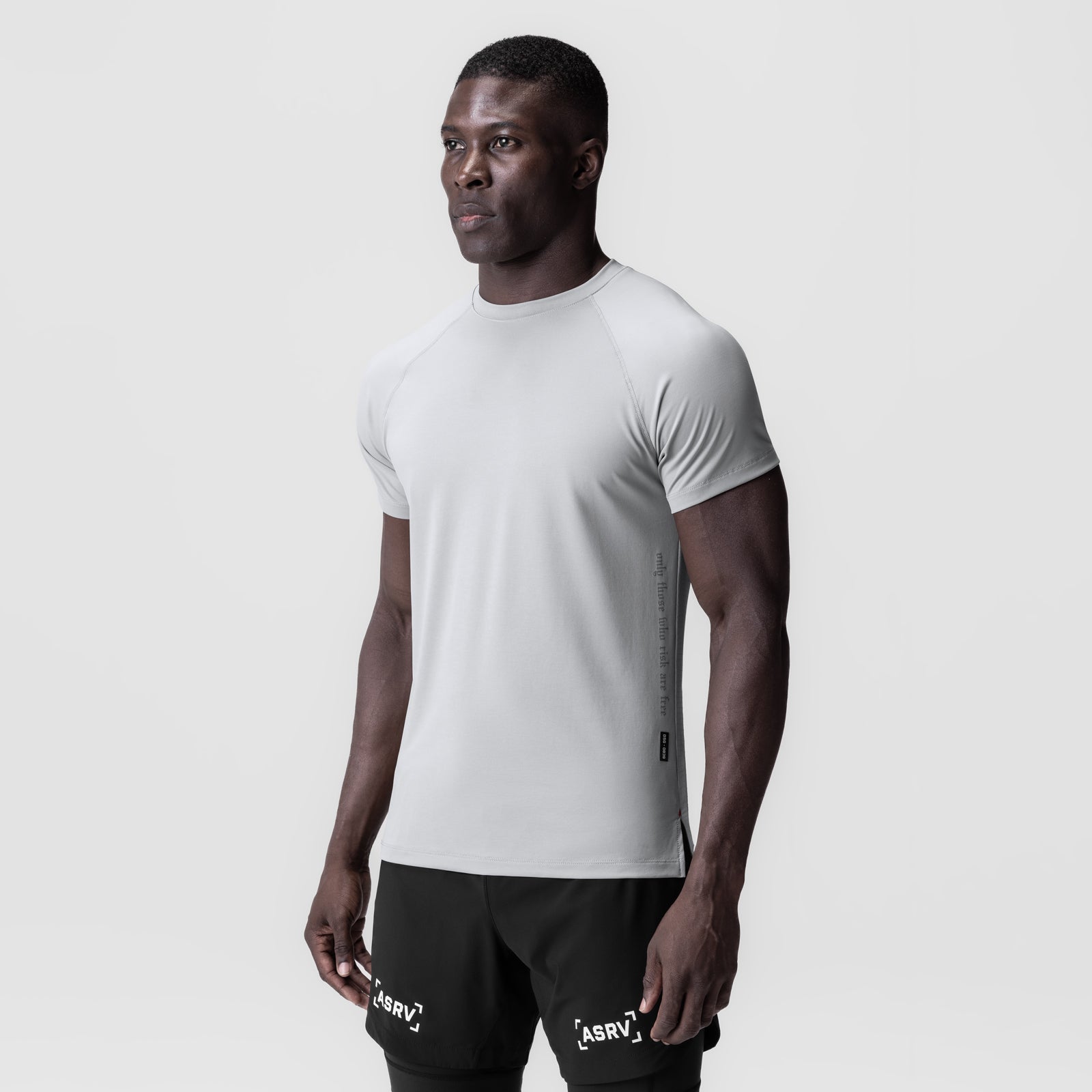 0839. 3D-Lite® 2.0 Lycra® Fitted Tee Slate Grey "OTWR" | ASRV near me