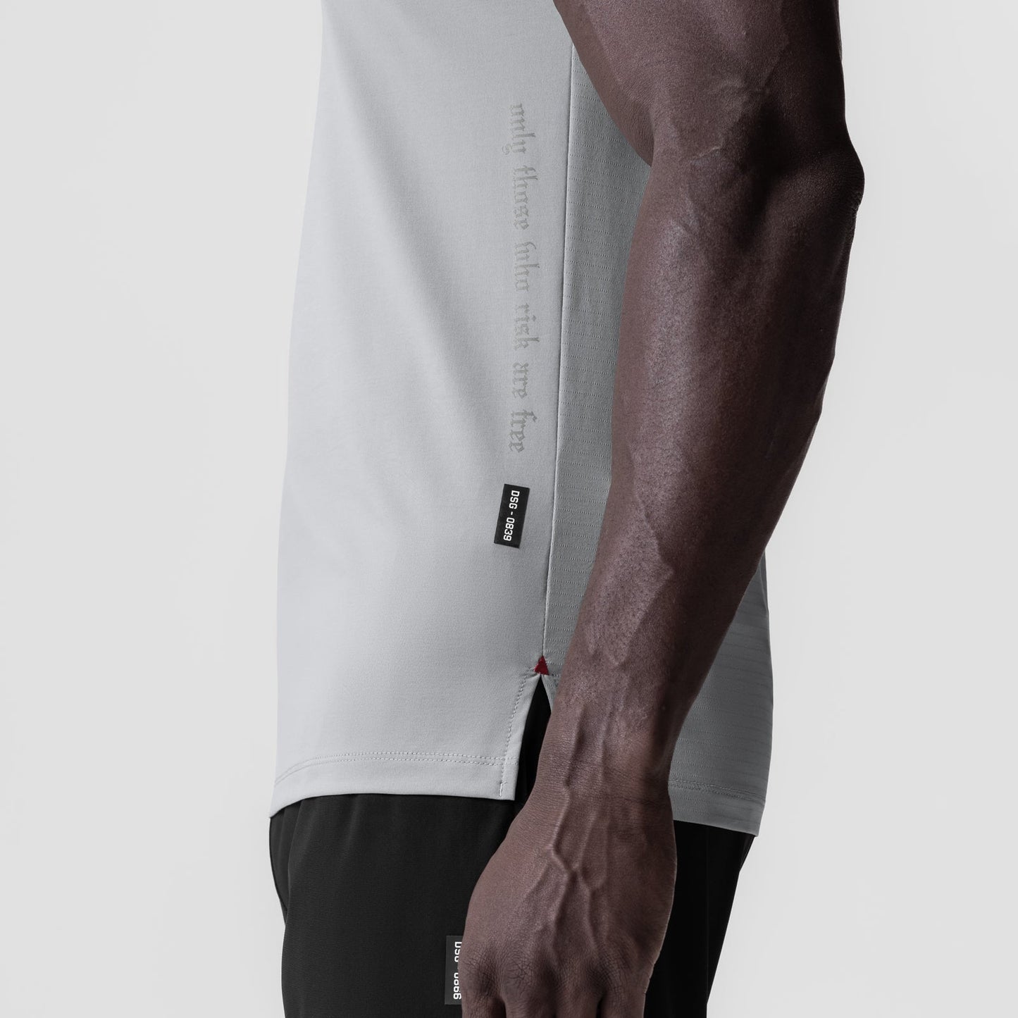 0839. 3D-Lite® 2.0 Lycra® Fitted Tee Slate Grey "OTWR" | ASRV near me
