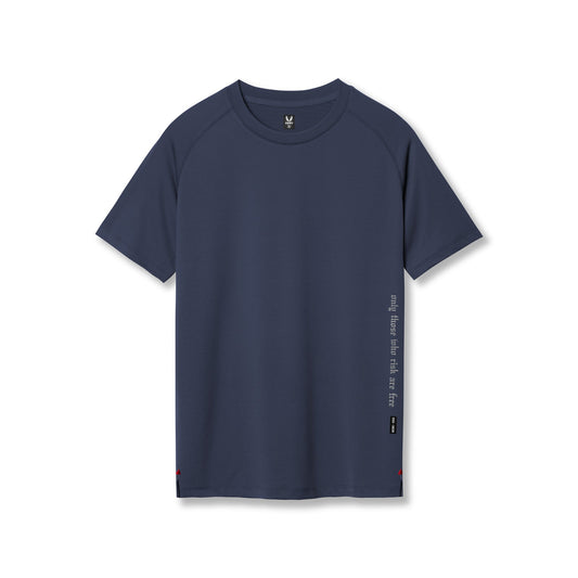 0839. 3D-Lite® 2.0 Lycra® Fitted Tee Navy "OTWR" | ASRV US