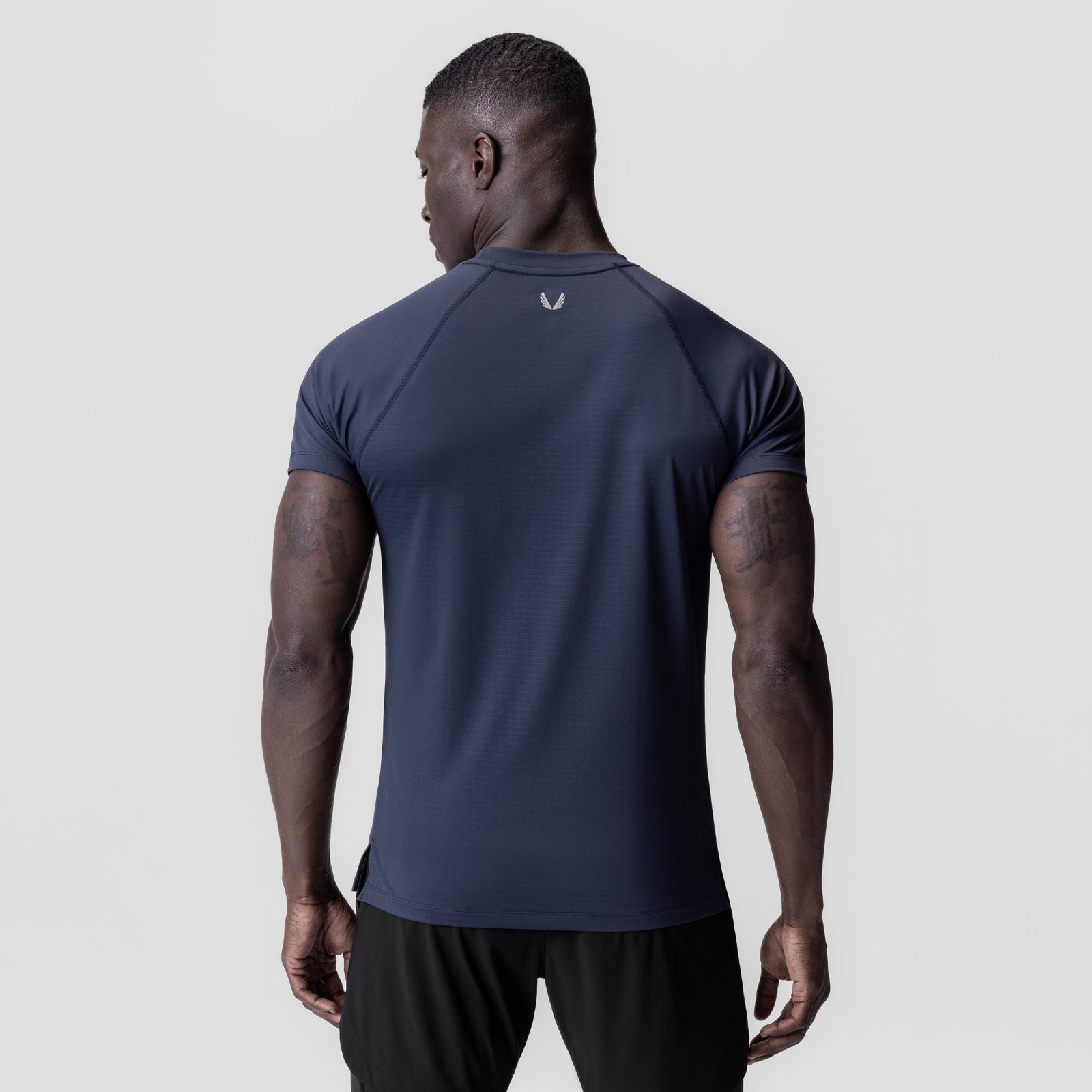 0839. 3D-Lite® 2.0 Lycra® Fitted Tee Navy "OTWR" | ASRV US