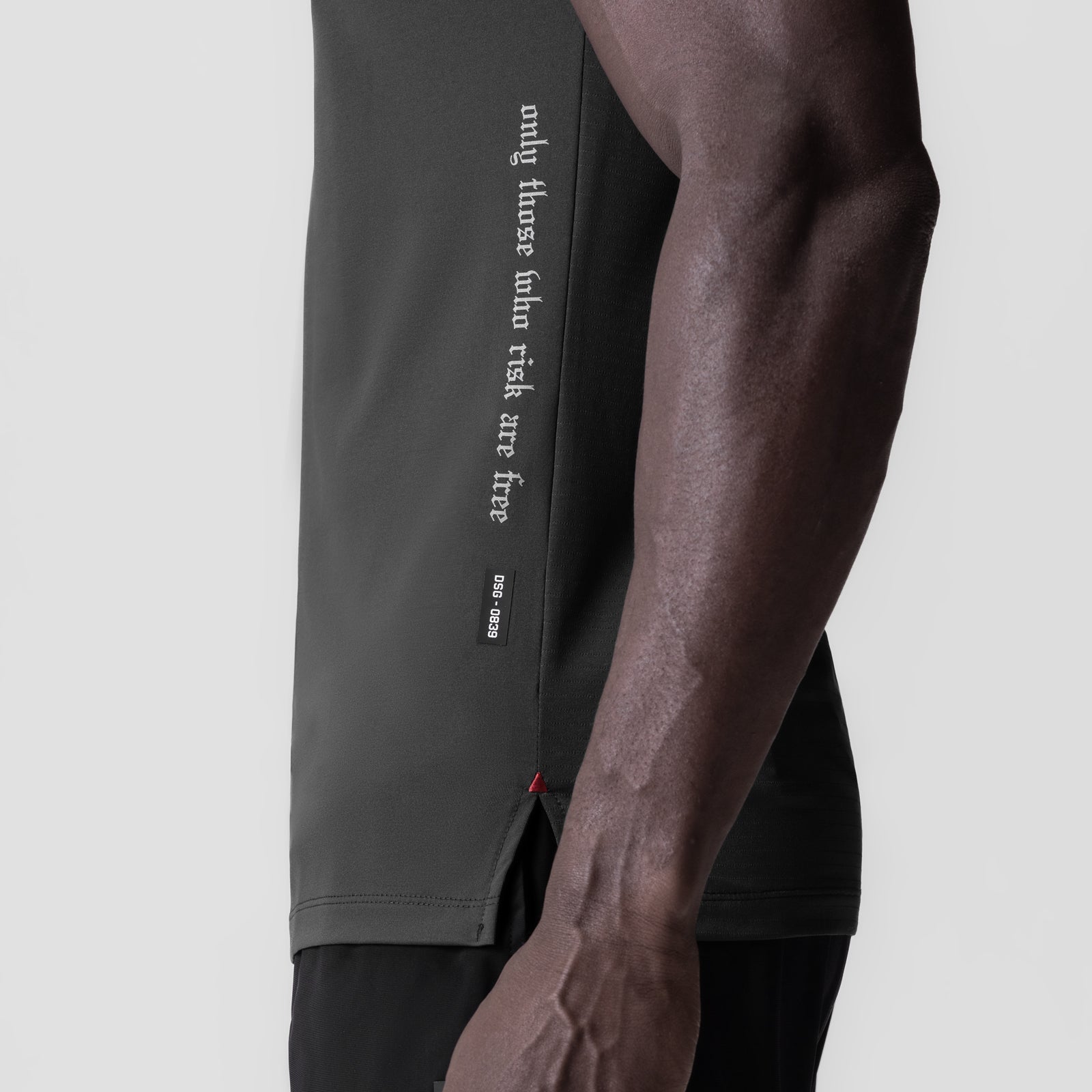 0839. 3D-Lite® 2.0 Lycra® Fitted Tee Space Grey "OTWR" | ASRV on sale