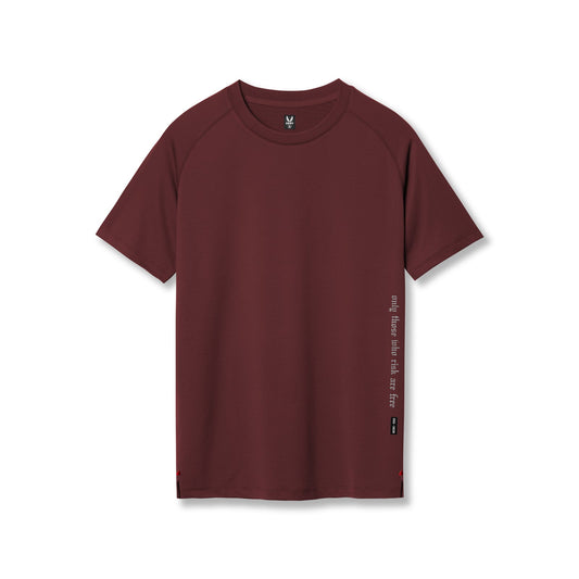 0839. 3D-Lite® 2.0 Lycra® Fitted Tee Crimson "OTWR" | ASRV Discount