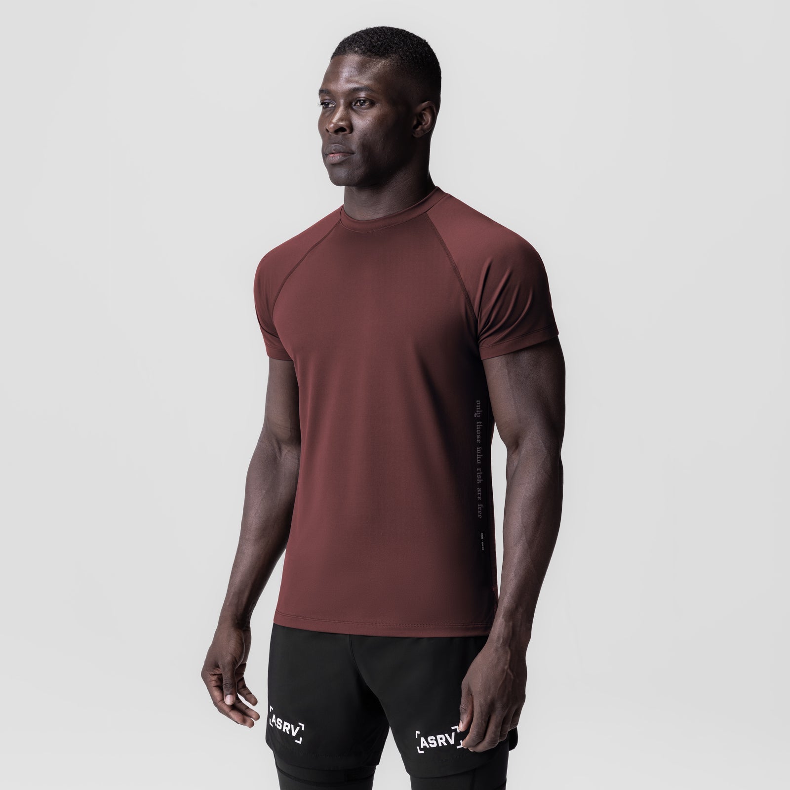 0839. 3D-Lite® 2.0 Lycra® Fitted Tee Crimson "OTWR" | ASRV Discount