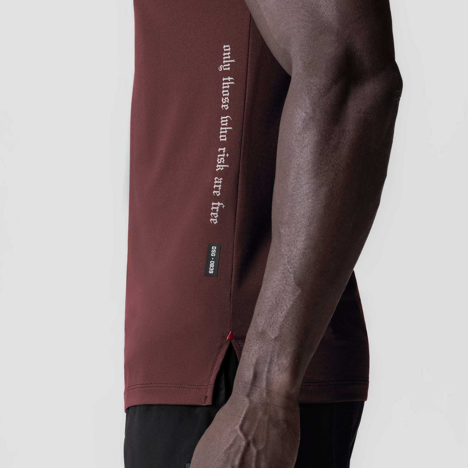 0839. 3D-Lite® 2.0 Lycra® Fitted Tee Crimson "OTWR" | ASRV Discount