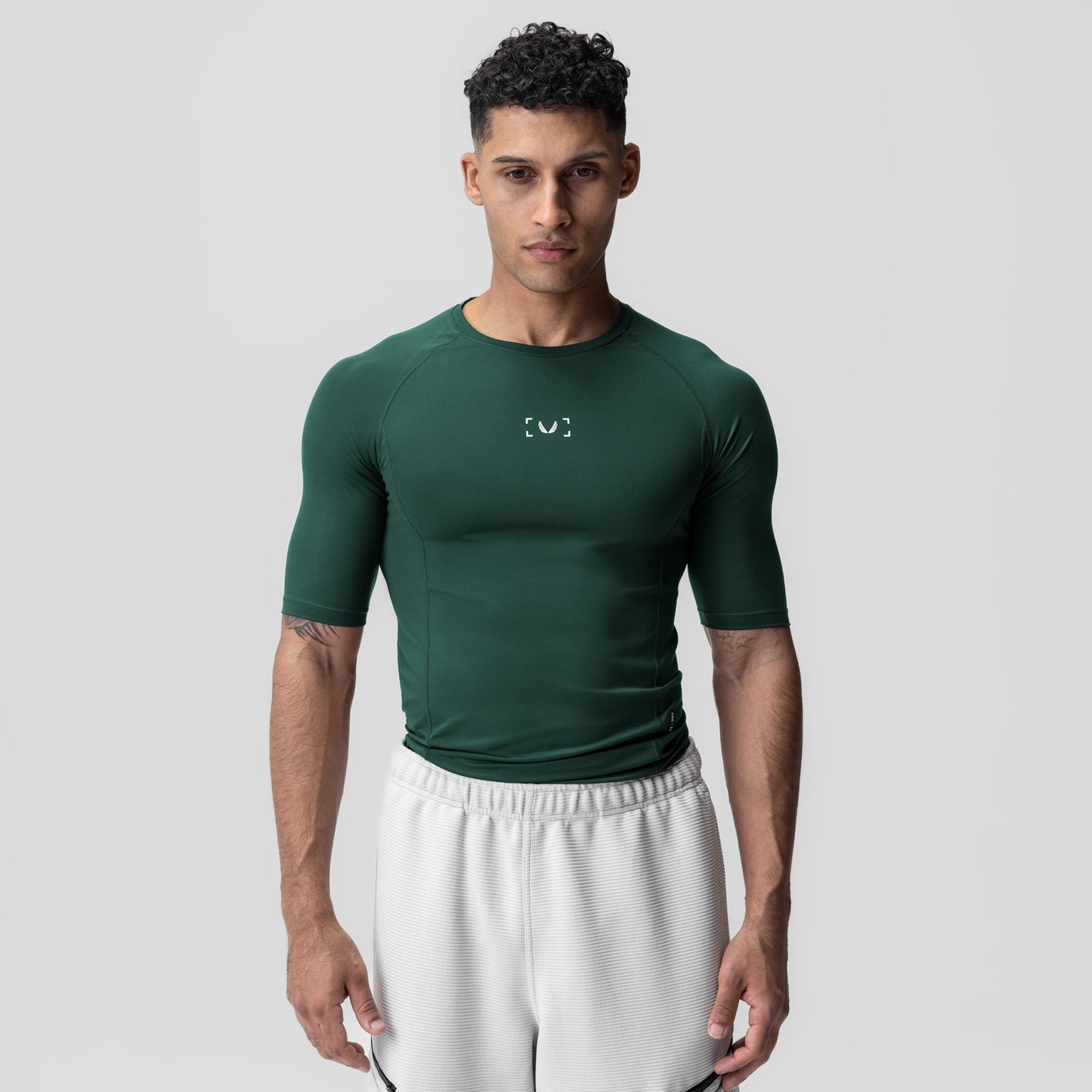 1027. WarpFlexx-Lite® Half-Sleeve Baselayer Forest Green | ASRV US
